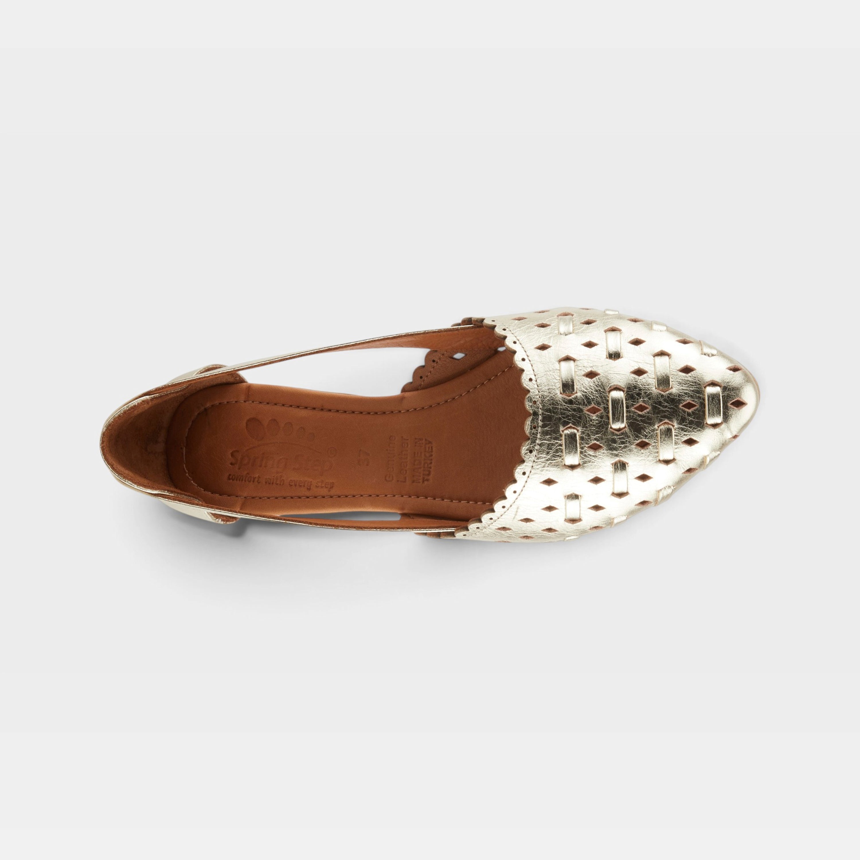 Spring Step Delorse Gold Shoe