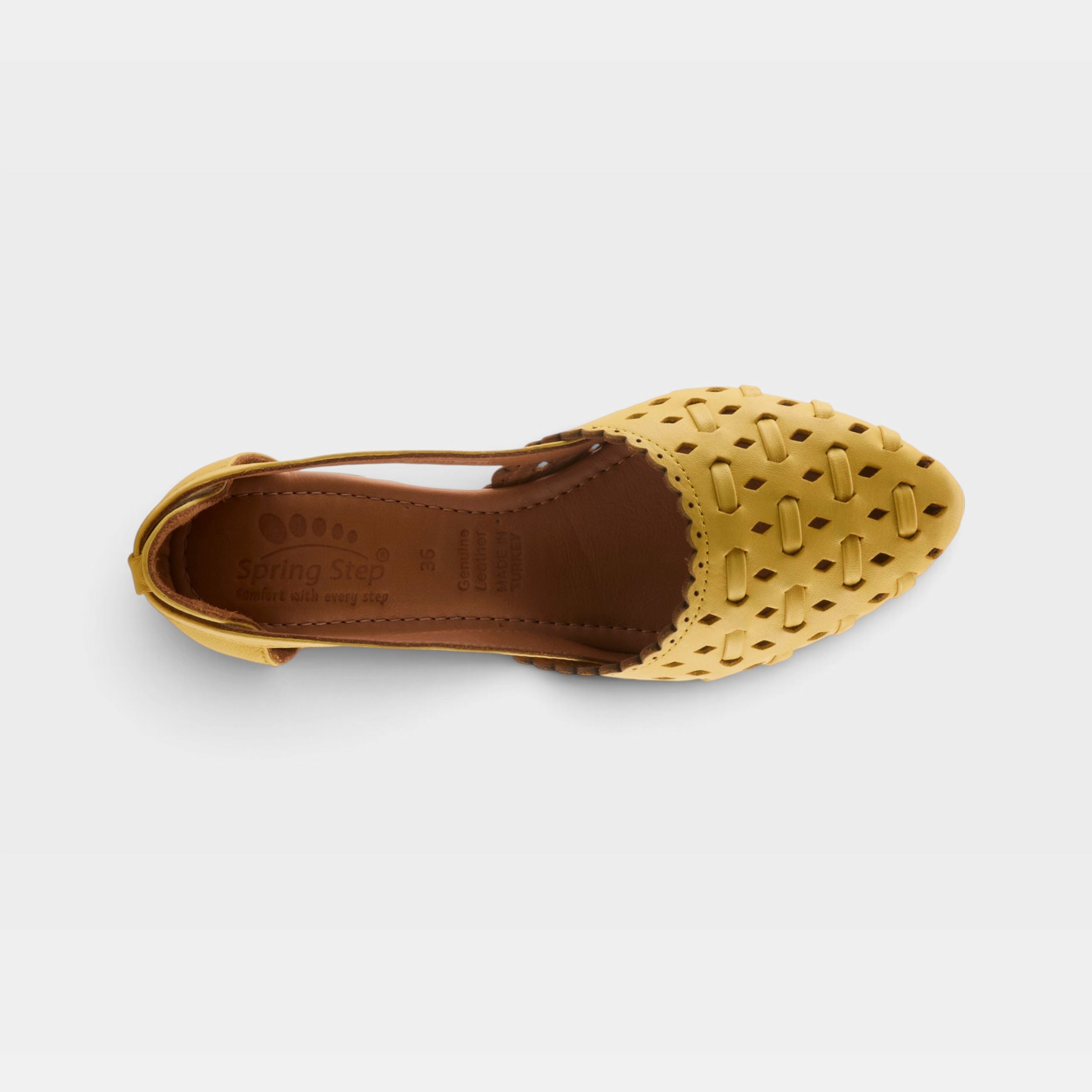 Spring Step Delorse Yellow Shoe