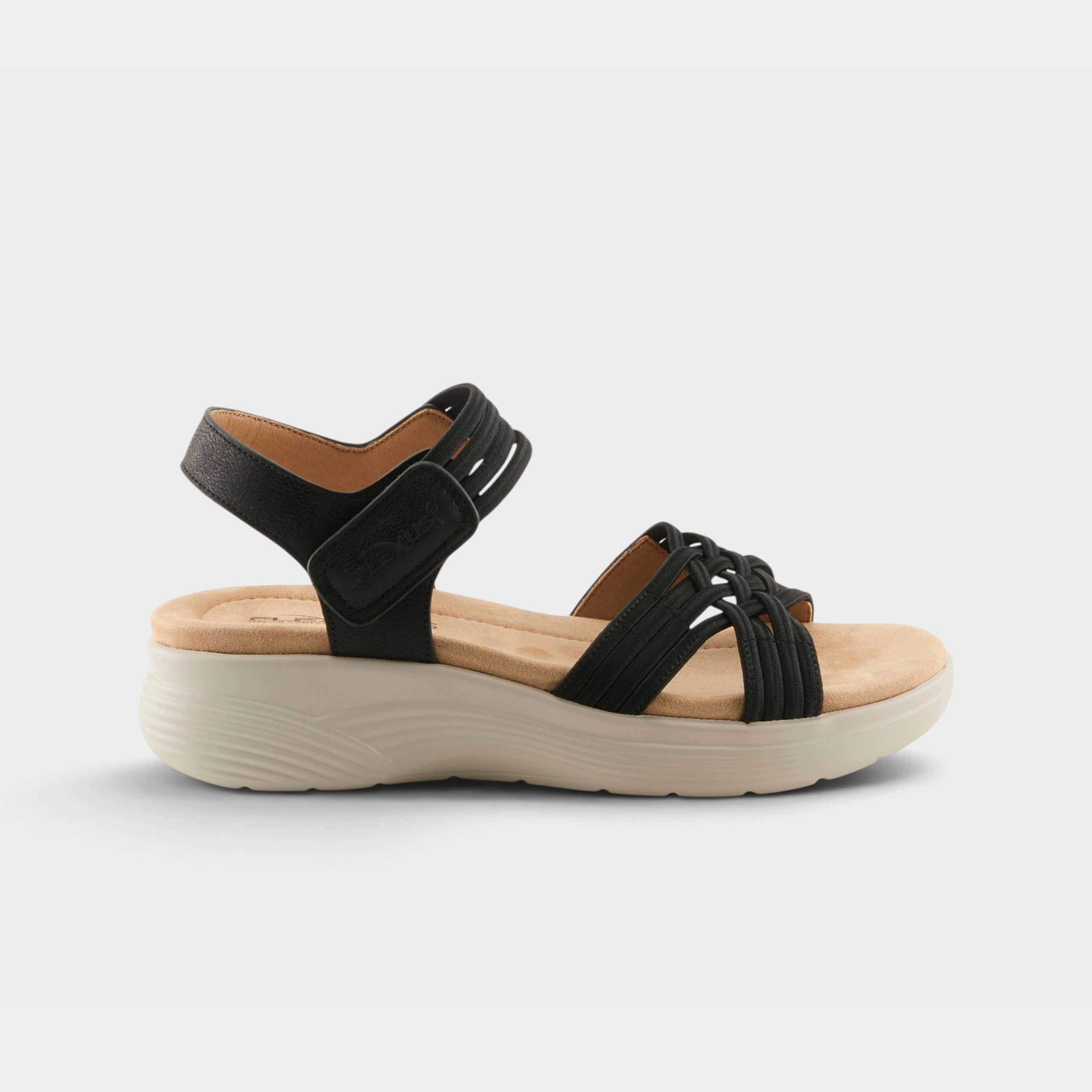 Flexus Delosa Black Sandal