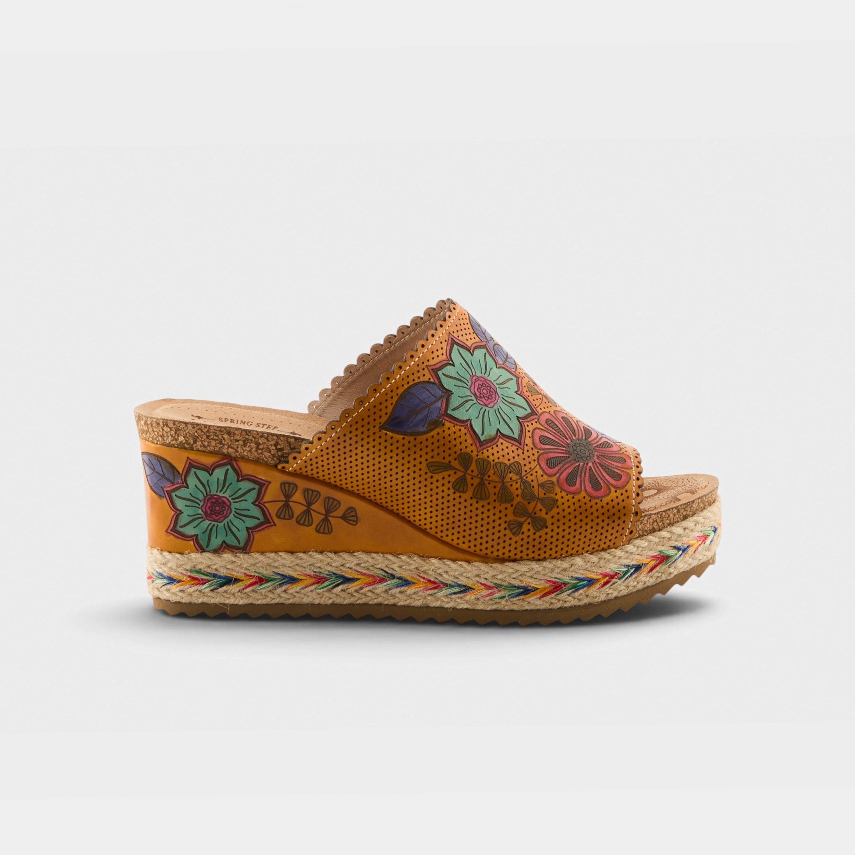 L'Artiste Delraybeach Wedge Heel Sandals - Spring Step Shoes
