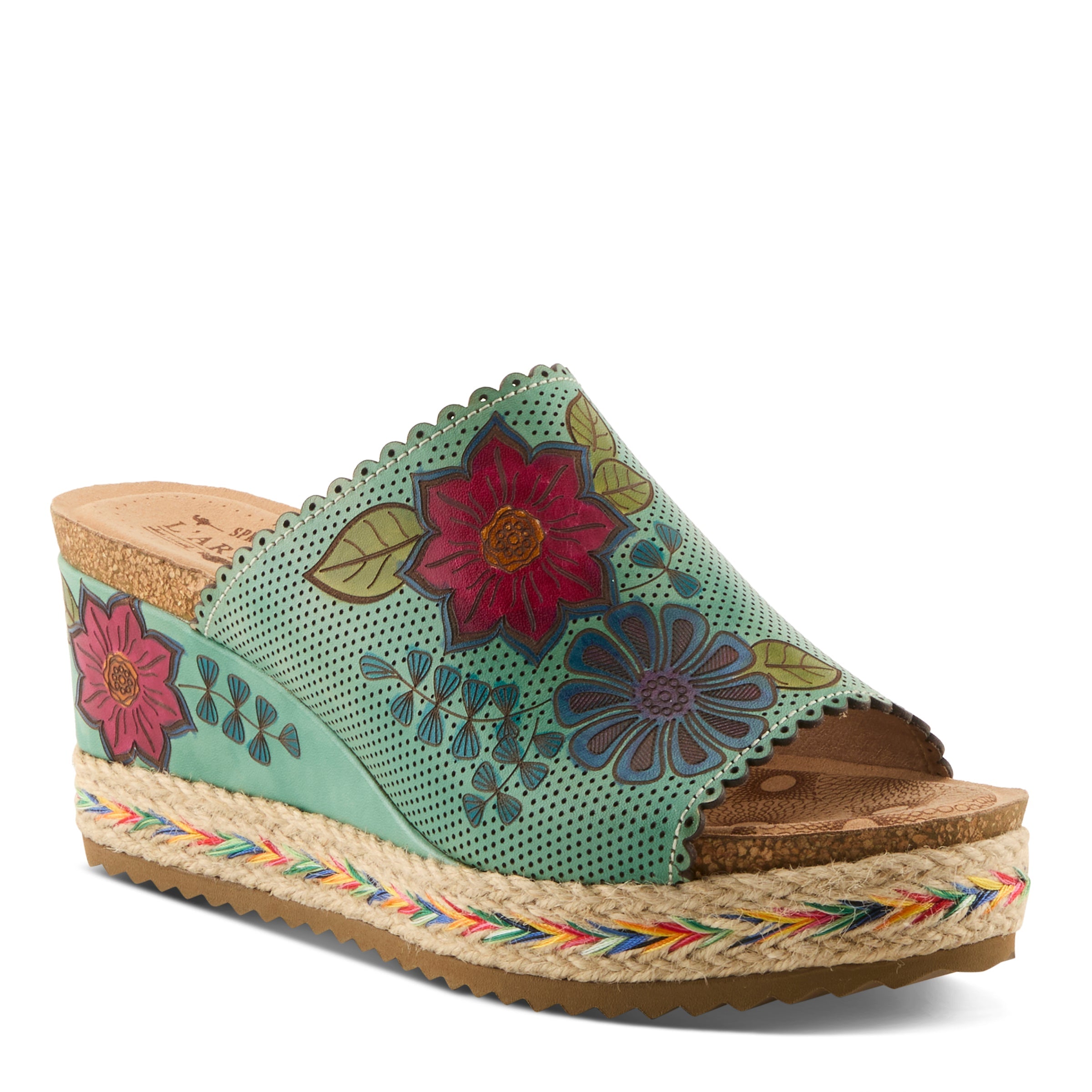 L'Artiste Delraybeach Wedge Heel Sandals - Spring Step Shoes