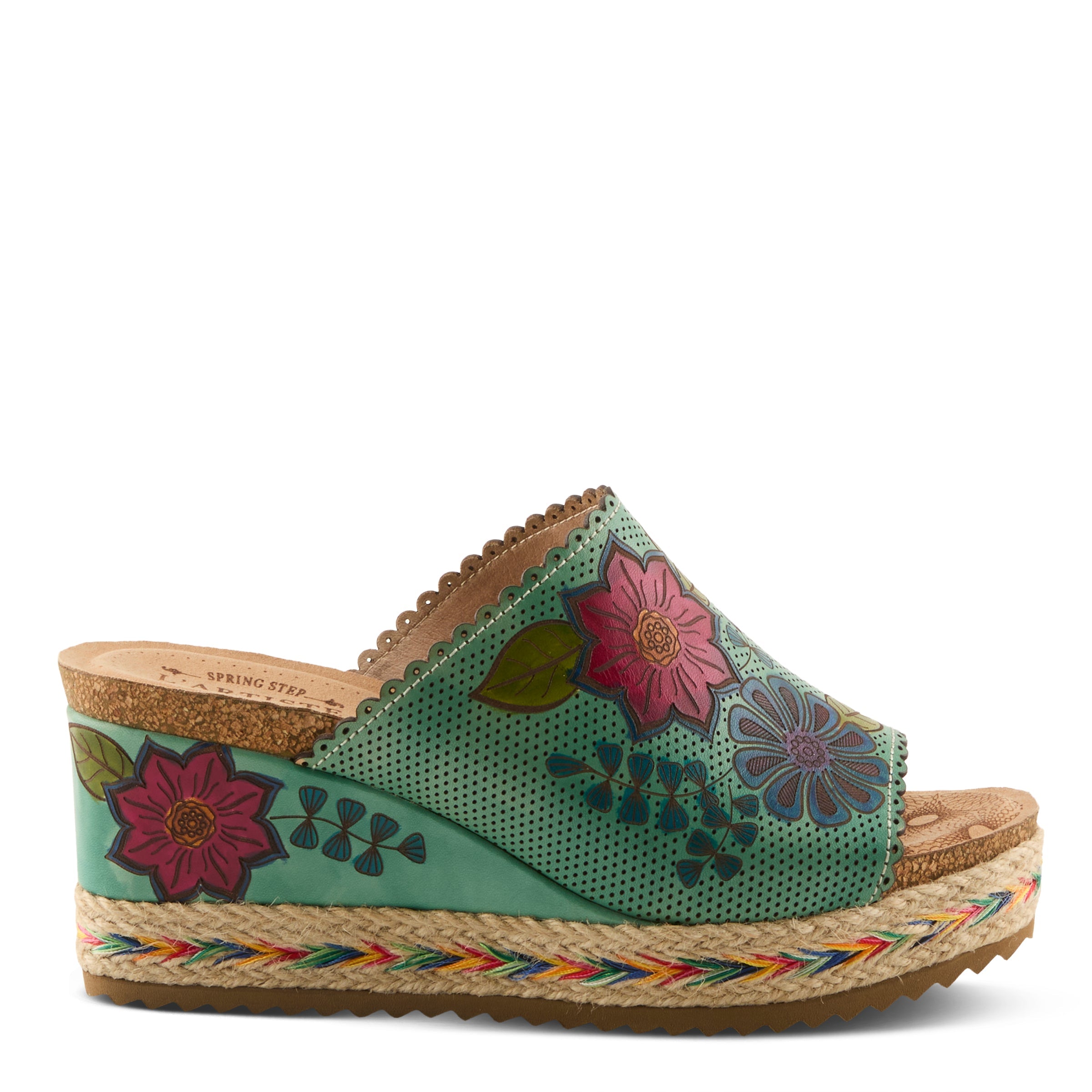 L'Artiste Delraybeach Wedge Heel Sandals - Spring Step Shoes