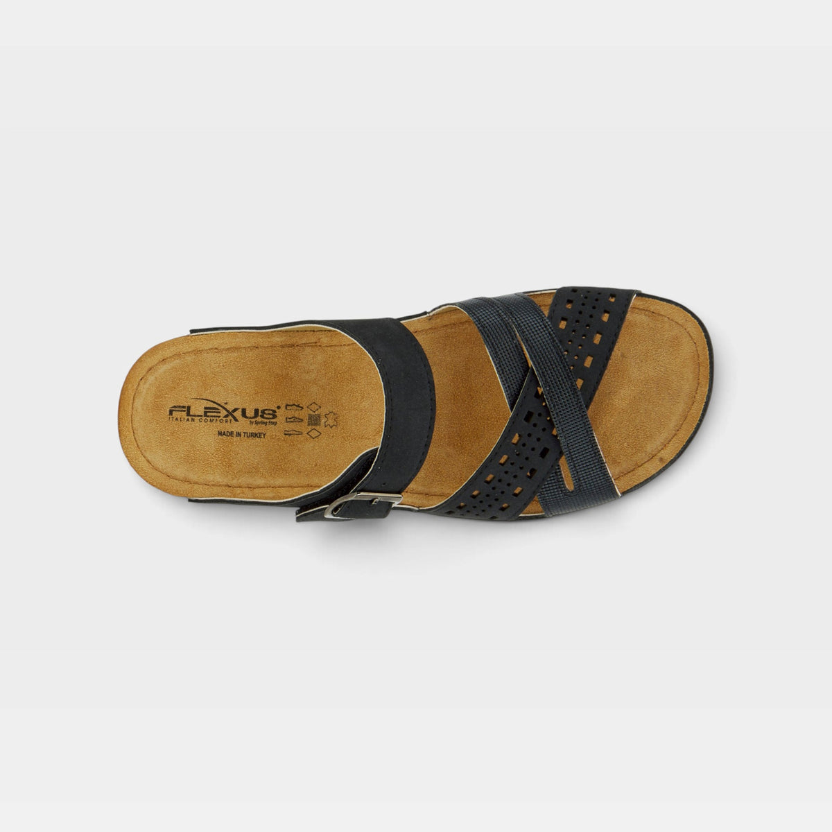 Flexus Denia Black Sandal