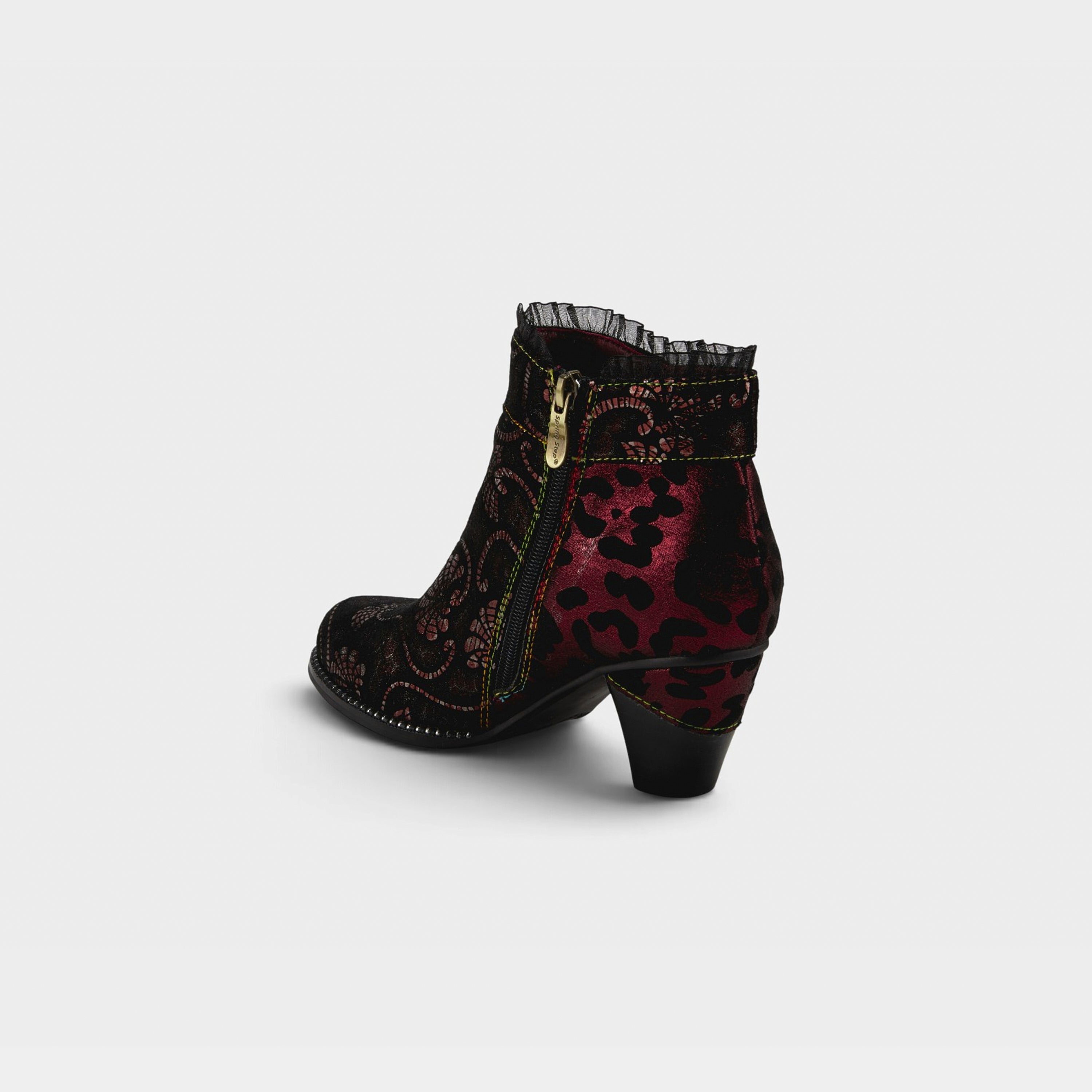 L'Artiste Dessa bootie in Bordeaux Multi, alternate angle view