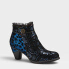 L'Artiste DESSA BOOTIE in NAVY MULTI, front view