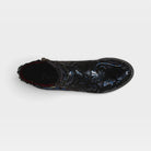 L'Artiste Dessa bootie in Navy Multi, top view
