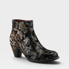 L'Artiste DESSALYNN BOOTS in PEWTER MULTI, front view