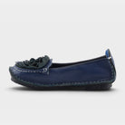 L'Artiste Dezi slip-on shoes in Navy, side view