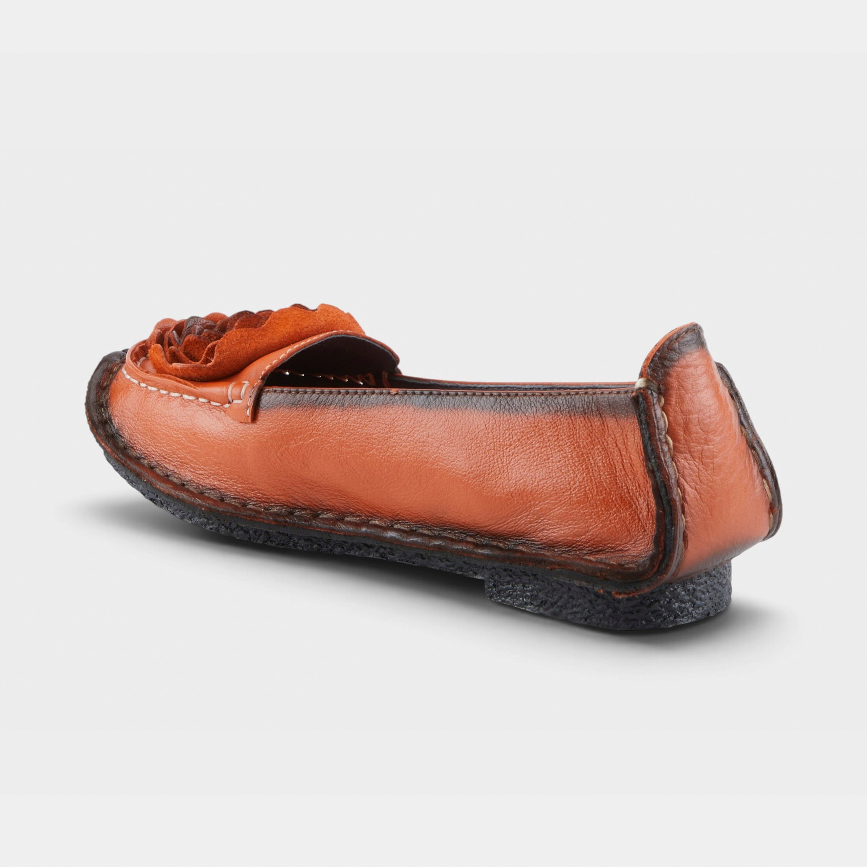 L'Artiste Dezi slip-on shoes in Orange, alternate angle view