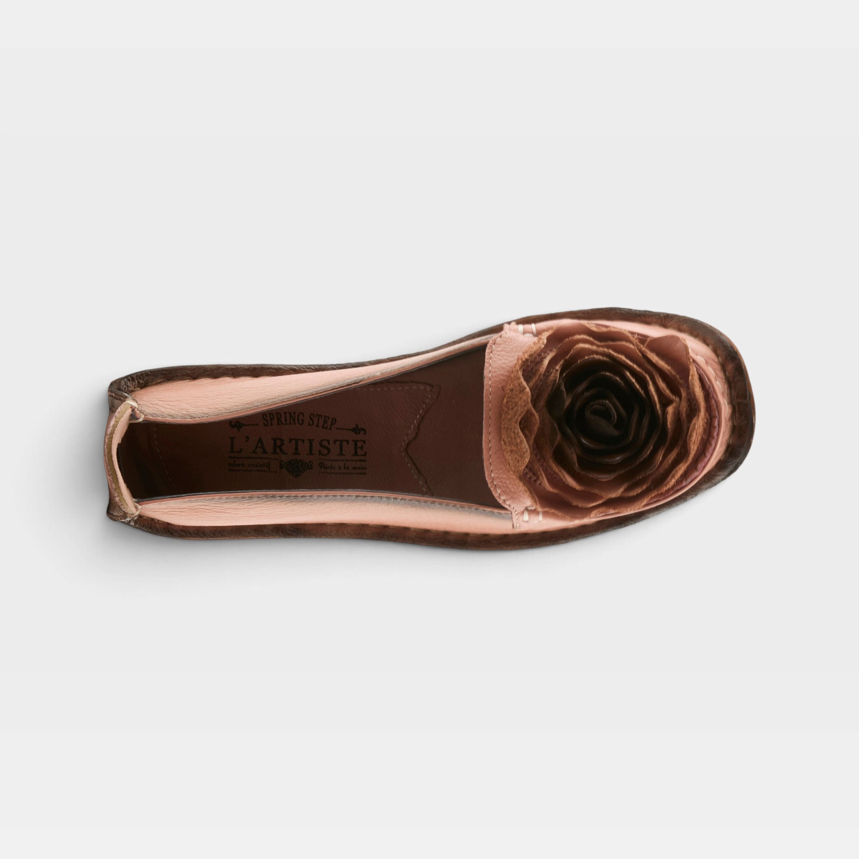 L'Artiste Dezi slip-on shoes in Pink, top view