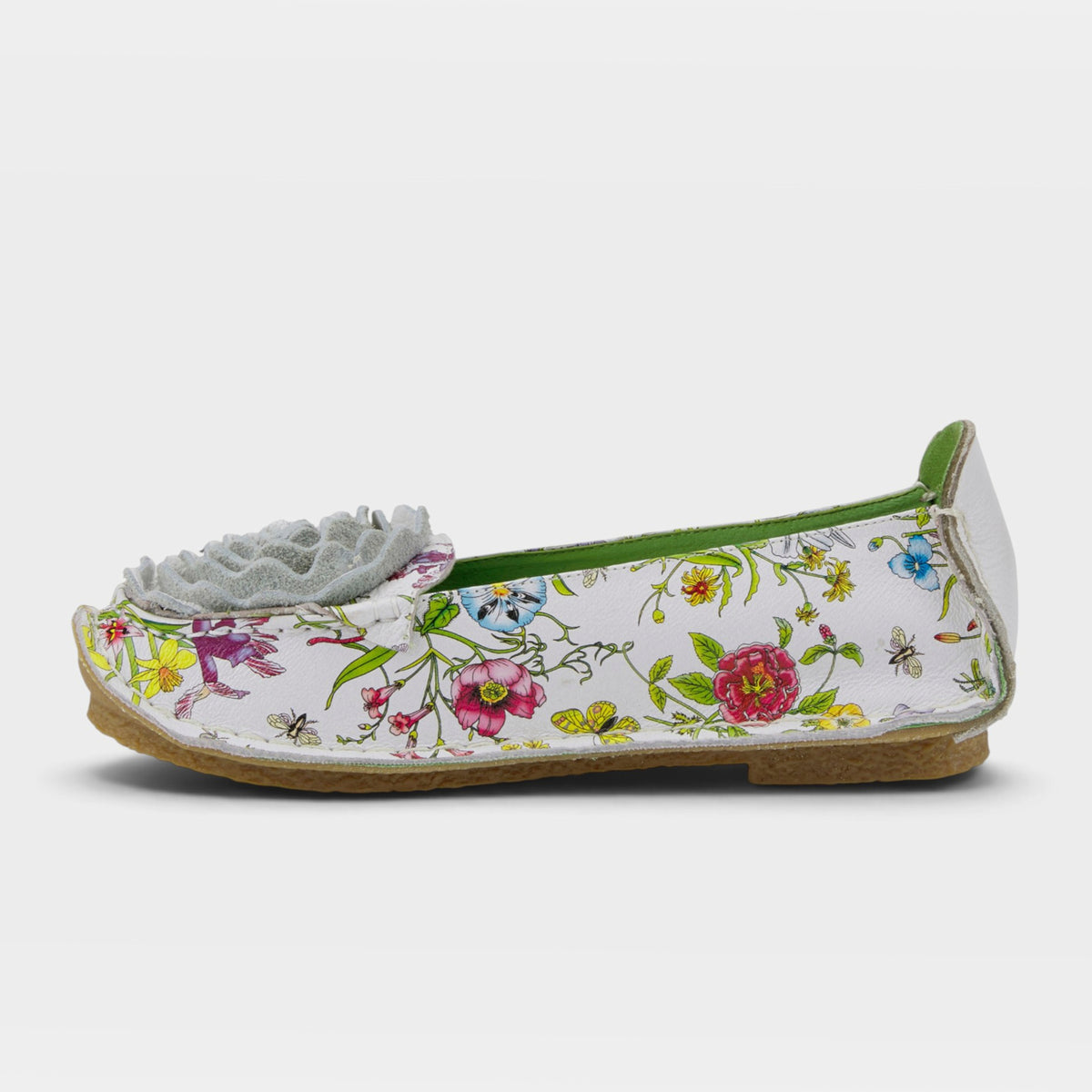 L'Artiste Dezi slip-on shoes in White Multi, side view