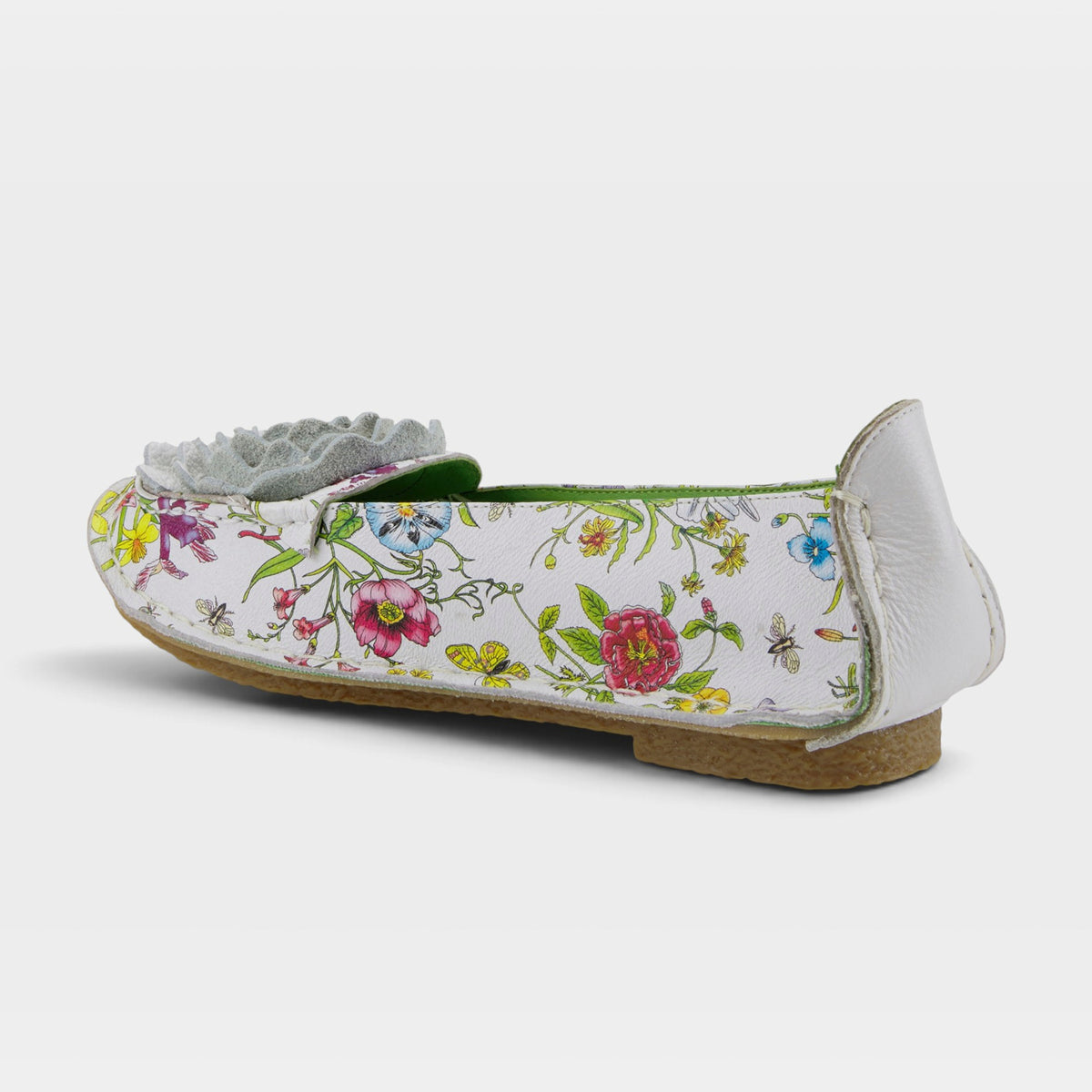 L'Artiste Dezi slip-on shoes in White Multi, alternate angle view