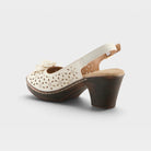 Patrizia Doriday White Slingback Sandal