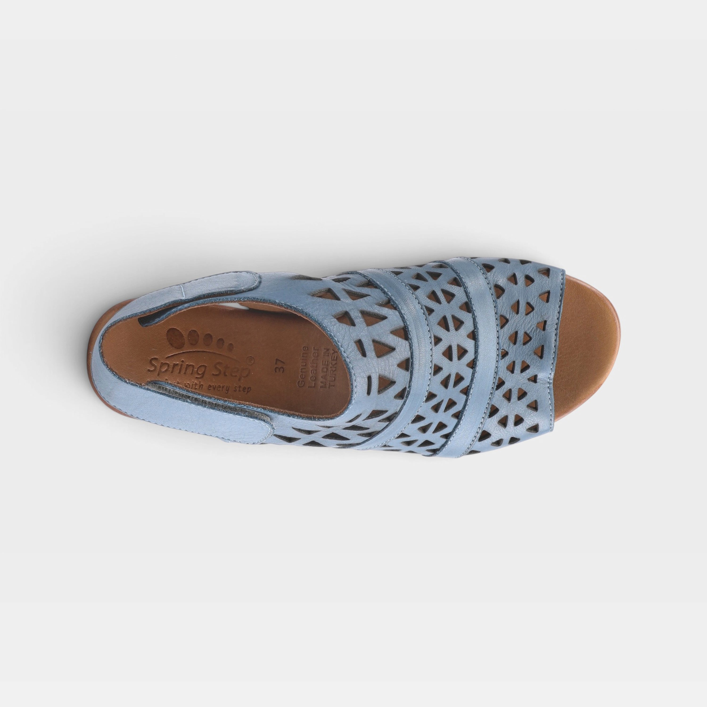 Spring Step Dorotha Blue Sandal
