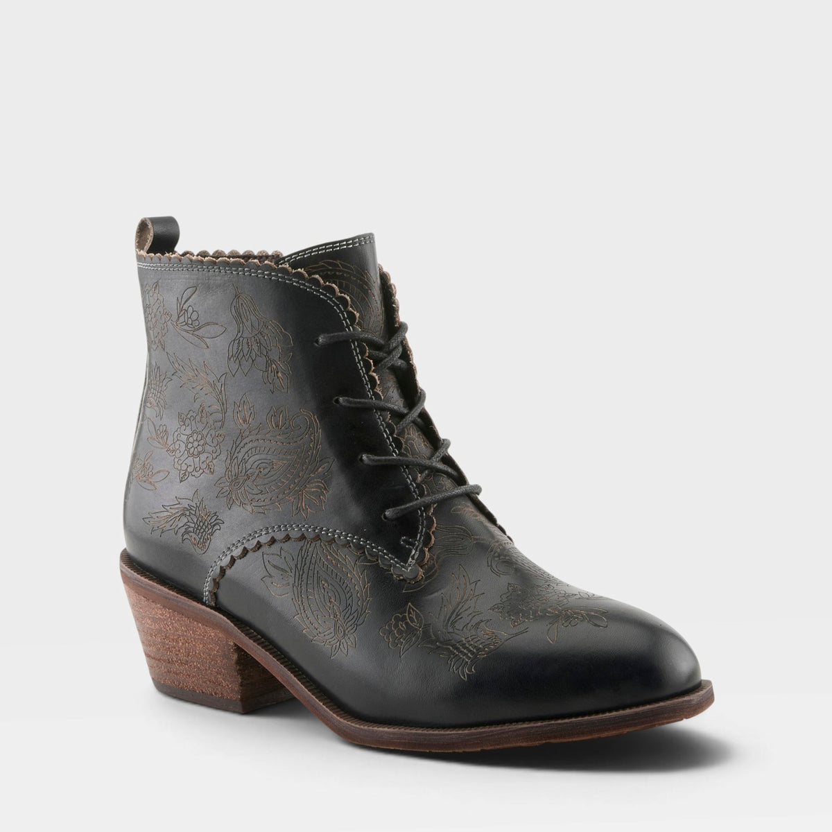 L'Artiste DUJU BOOTS in BLACK, front view