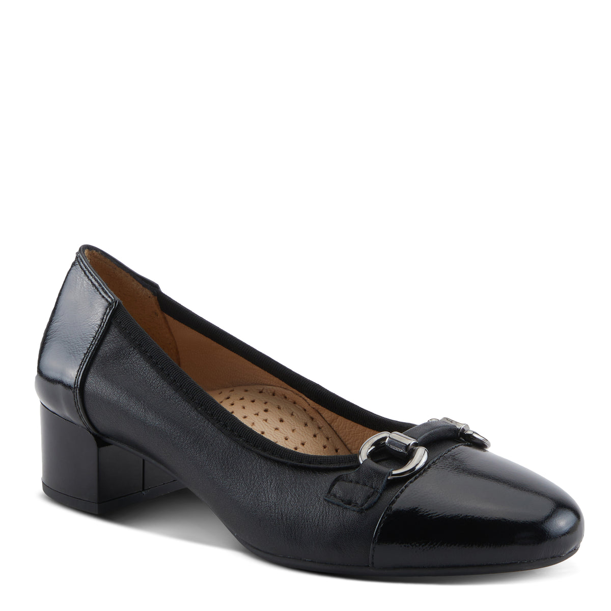 Spring Step SPRING STEP EARLINE SHOES shoe in black patent with comfortable everyday design