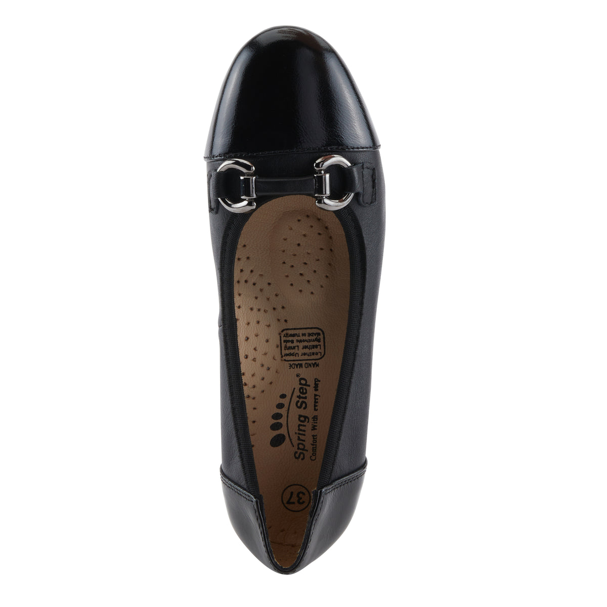 Spring Step SPRING STEP EARLINE SHOES shoe in black patent with comfortable everyday design