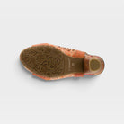 L'Artiste Eclipsing sandals in Orange Multi, outsole view