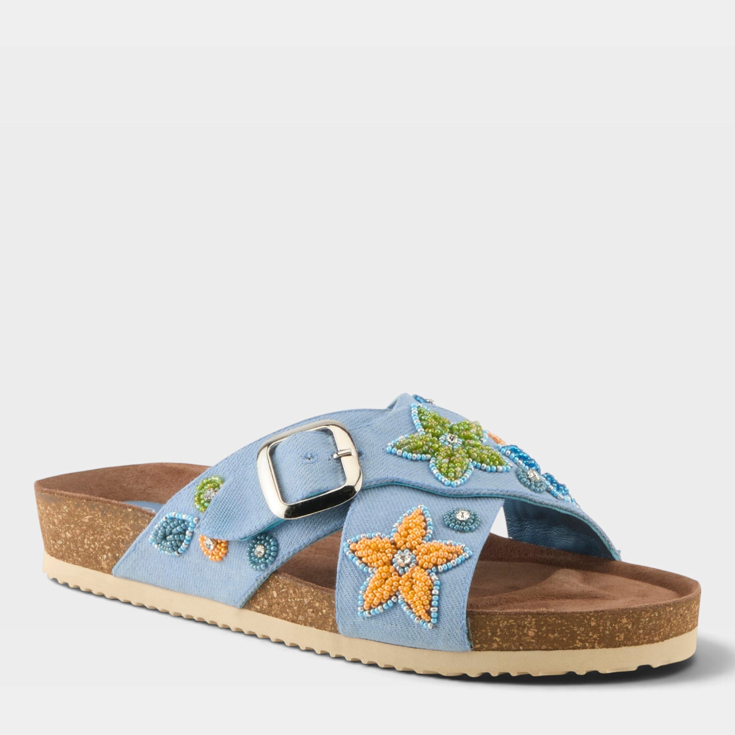 Azura Eilish Blue Multi Sandal