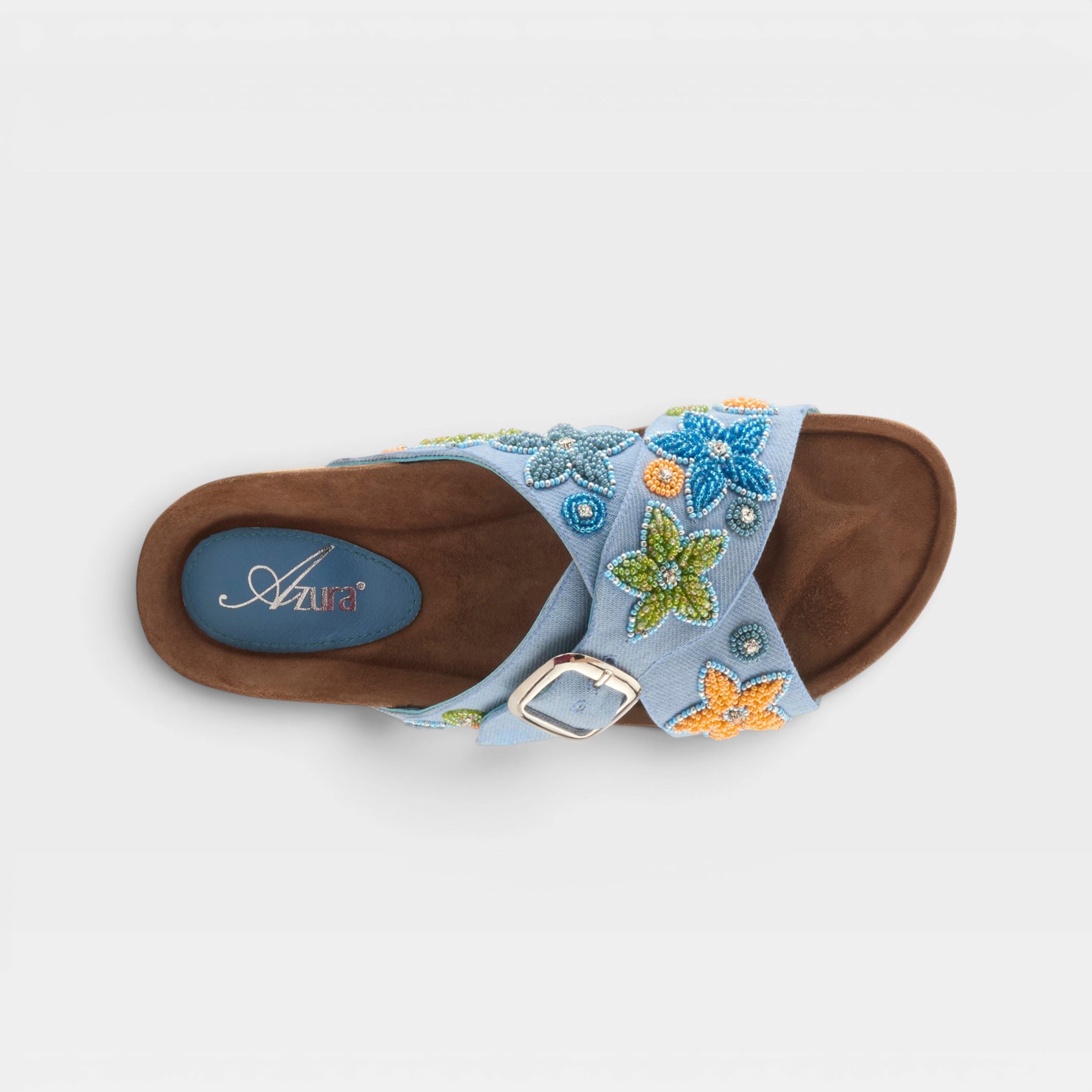 Azura Eilish Blue Multi Sandal