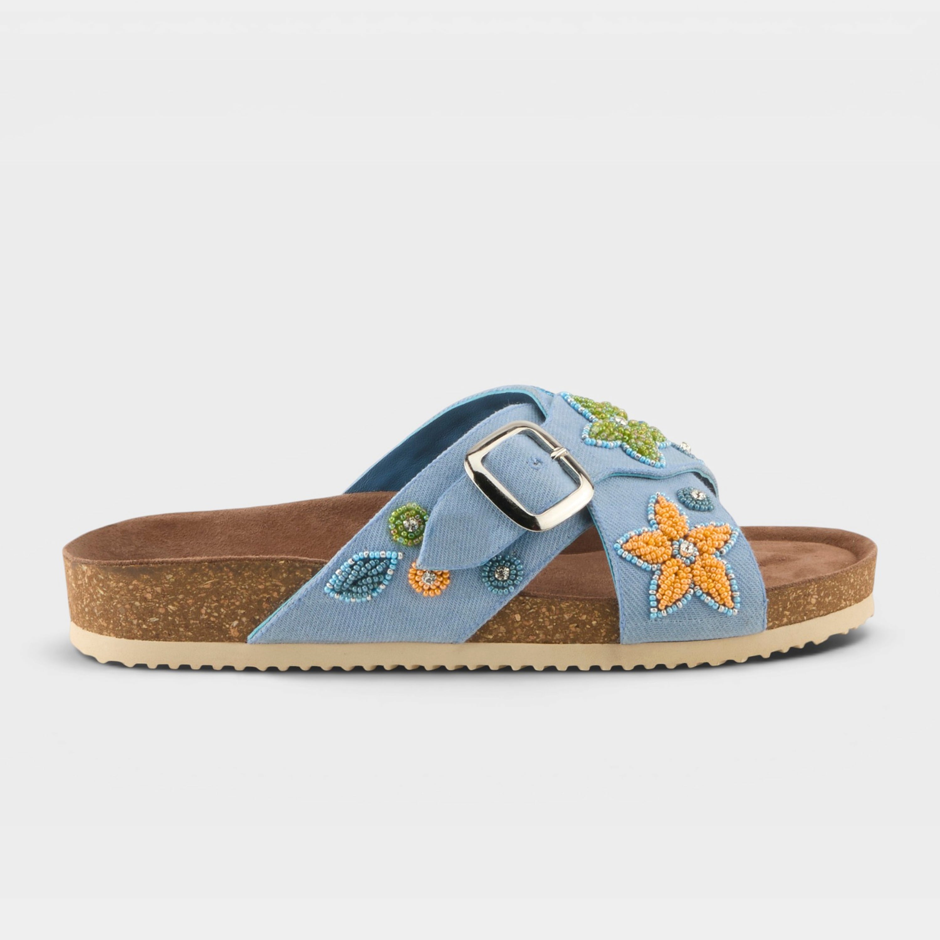 Azura Eilish Blue Multi Sandal