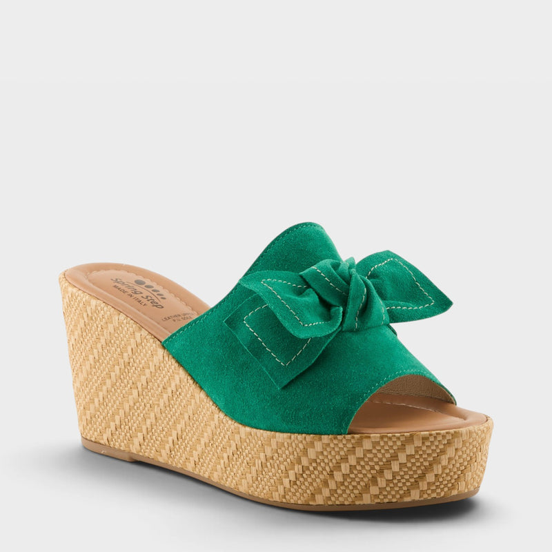 SPRING STEP ELLYN-WOVEN SLIDE SANDALS