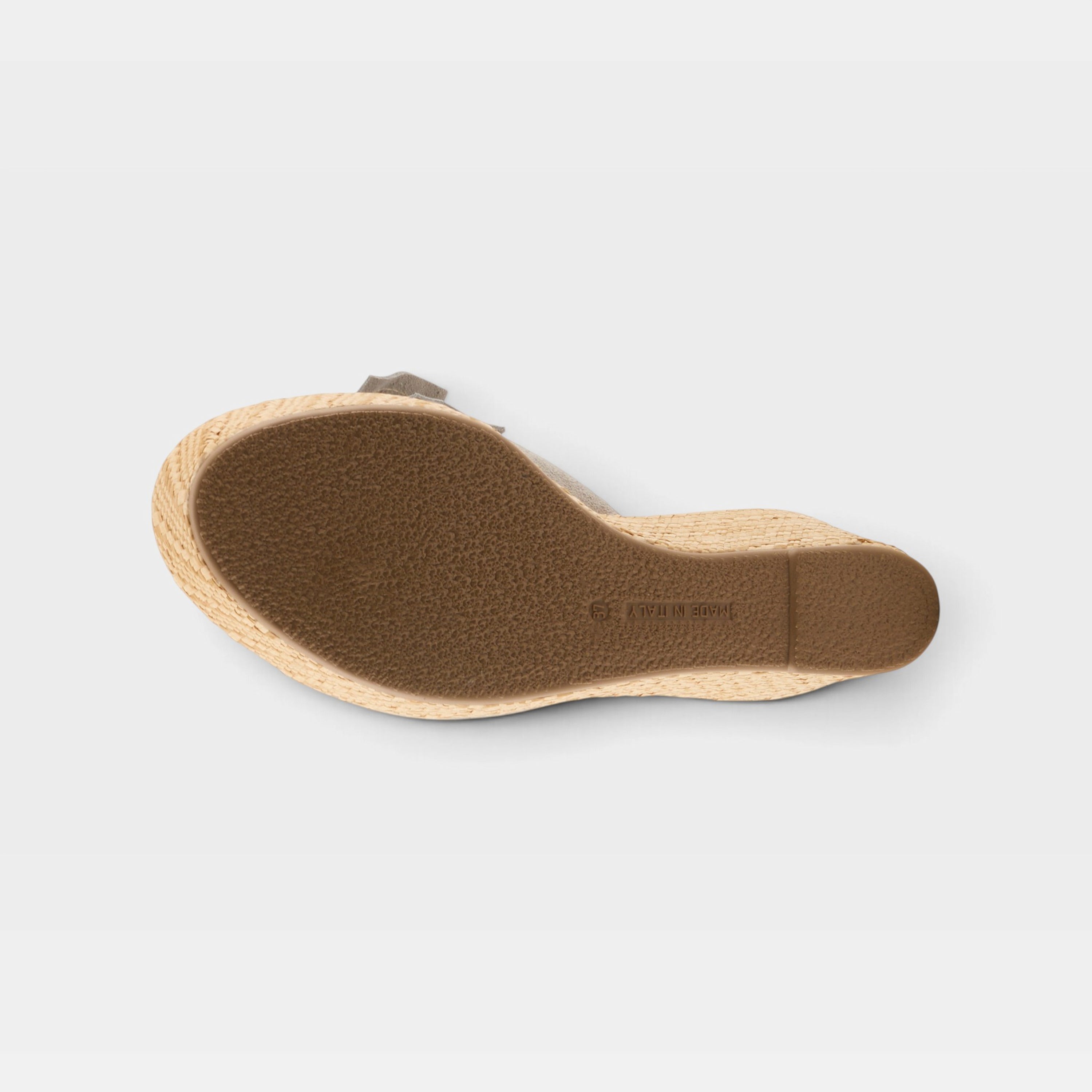 Spring Step Ellyn-Woven Grey Suede Slide Sandal
