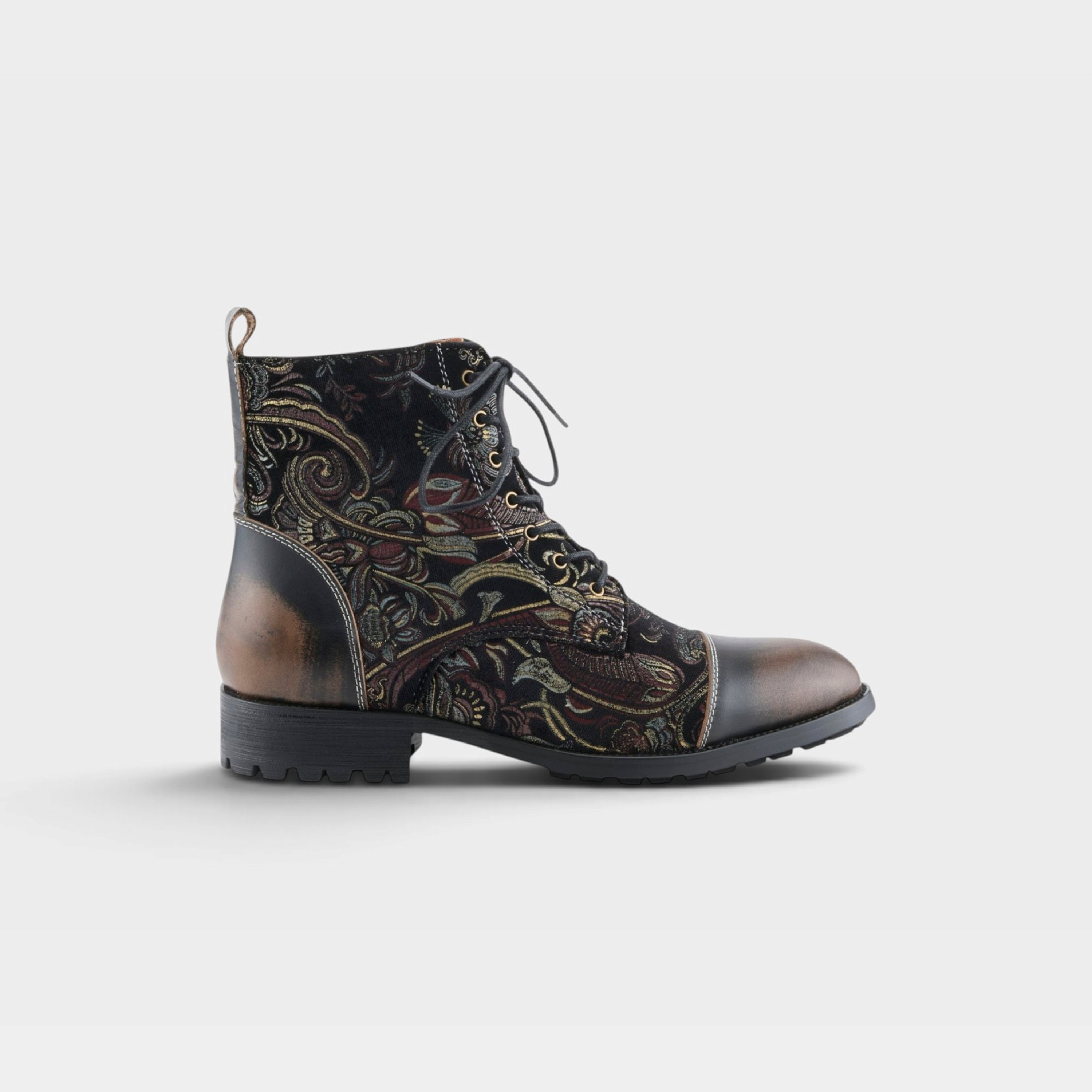 L'Artiste Men Elton Brown Multi Bootie