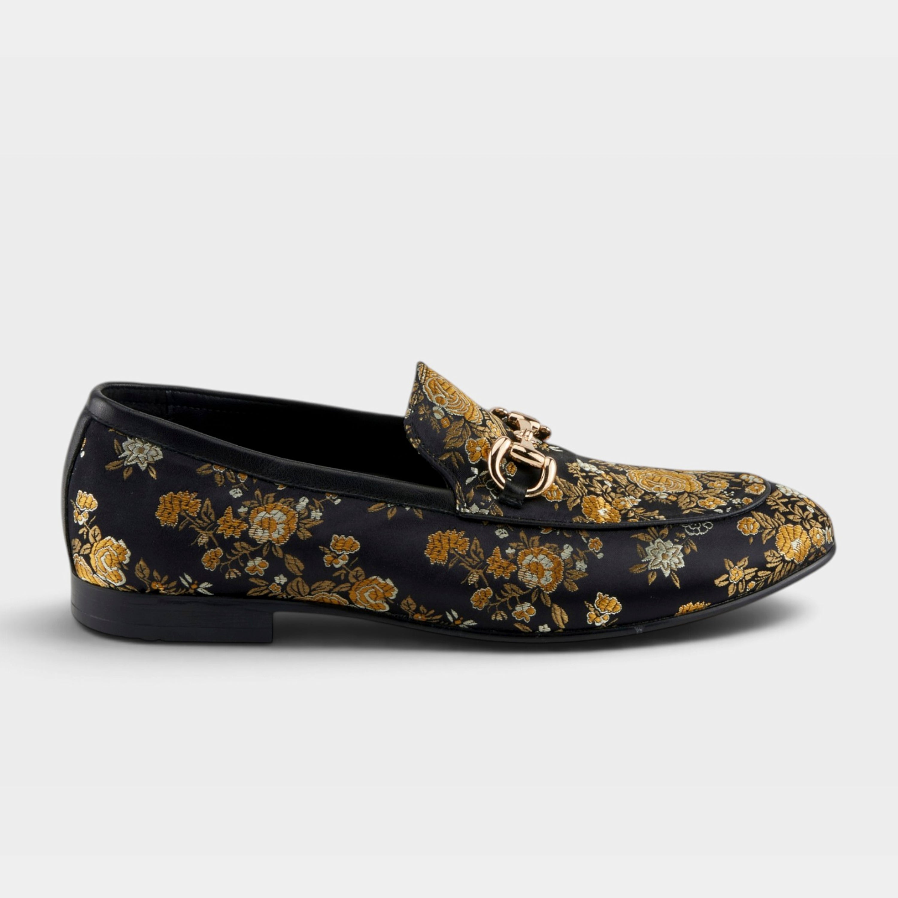 L'Artiste Men Emanuel-Eve Black Multi Slip-On Dress Shoe