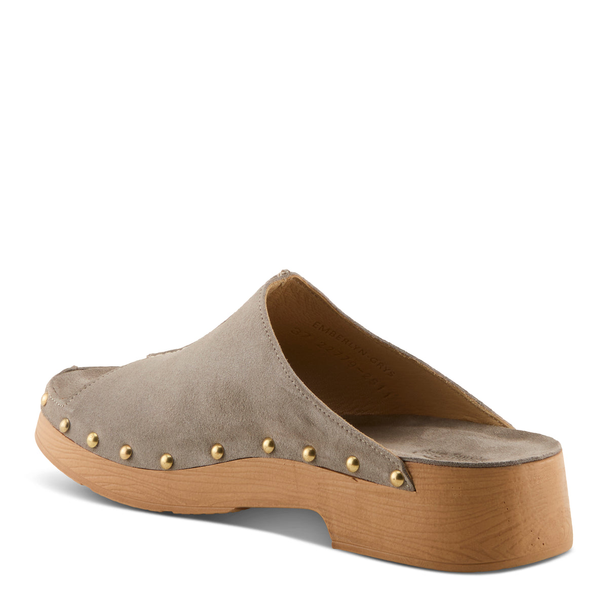 Spring Step SPRING STEP EMBERLYN SANDALS sandal in grey suede with comfortable everyday design