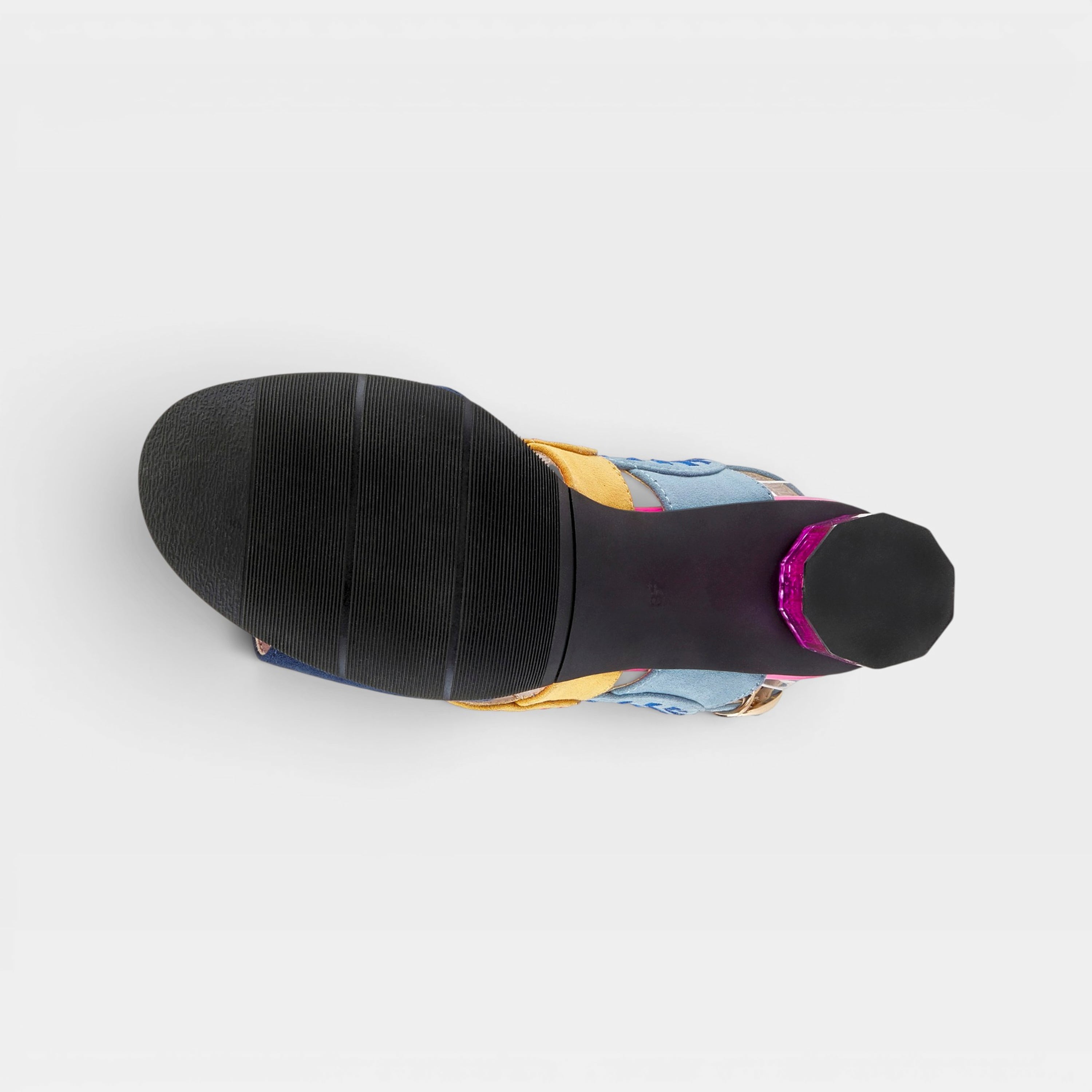 Azura Embroidery Navy Multi Sandal