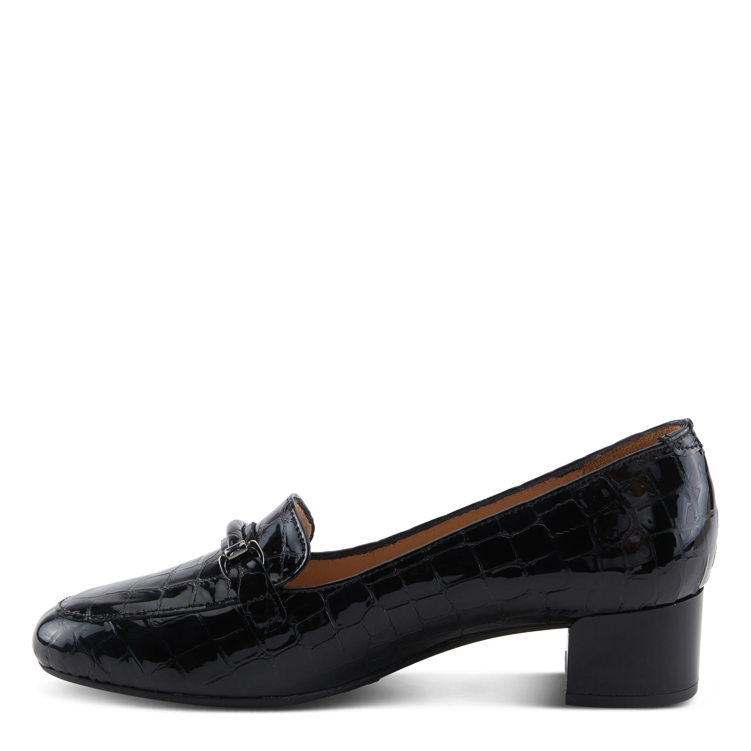 BLACK CROCO PATENT