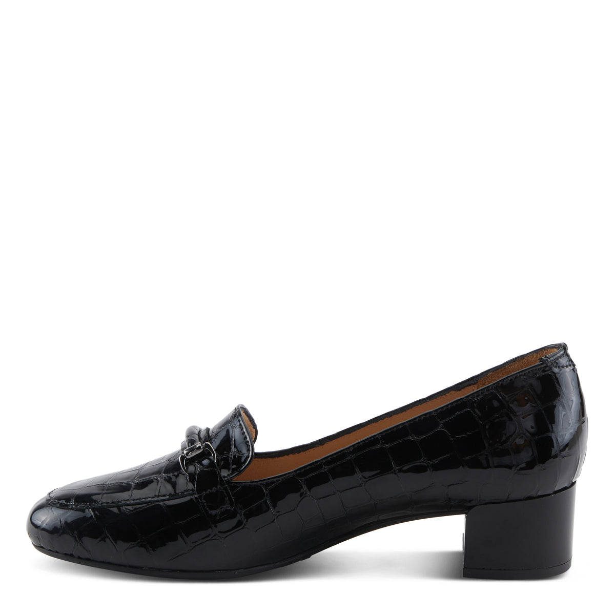 Spring Step SPRING STEP ENDA SHOES shoe in black croco patent with comfortable everyday design