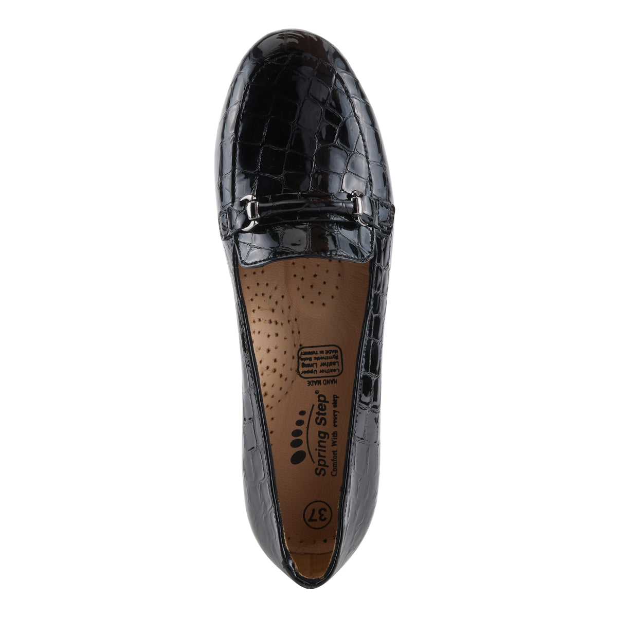 Spring Step SPRING STEP ENDA SHOES shoe in black croco patent with comfortable everyday design