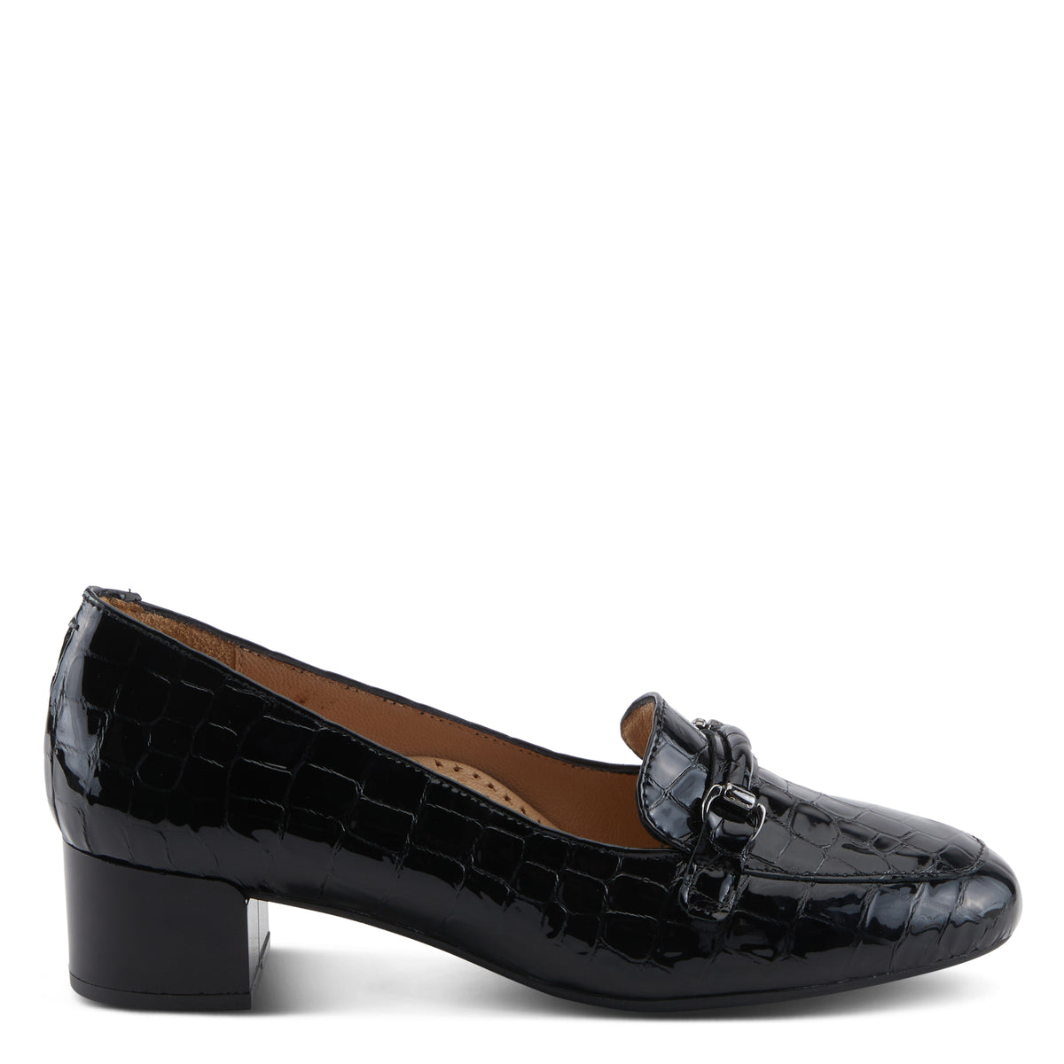 Spring Step SPRING STEP ENDA SHOES shoe in black croco patent with comfortable everyday design