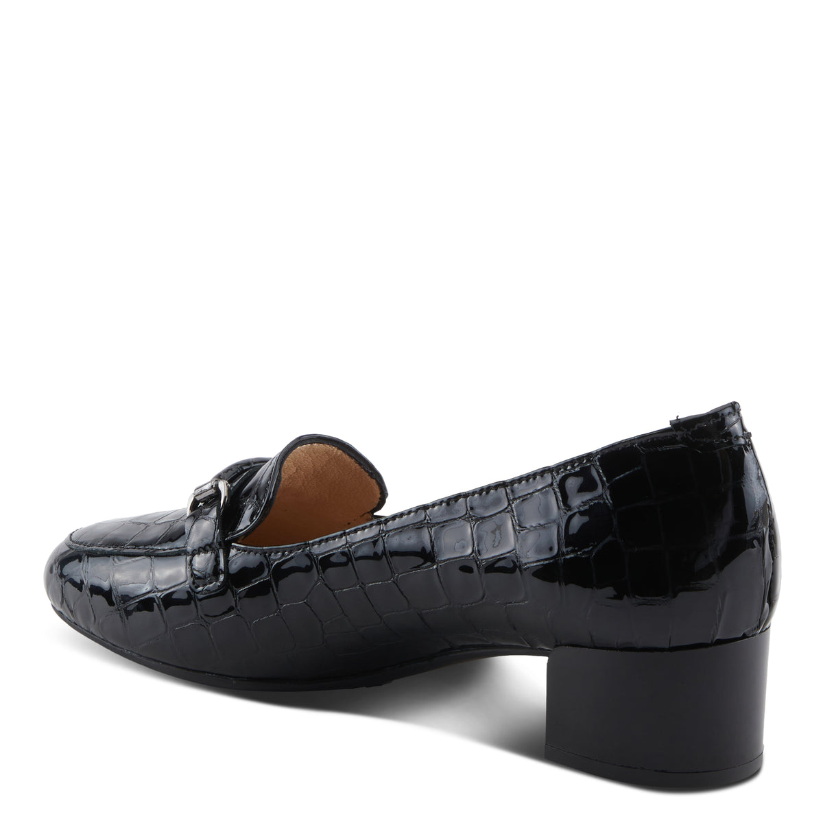Spring Step SPRING STEP ENDA SHOES shoe in black croco patent with comfortable everyday design