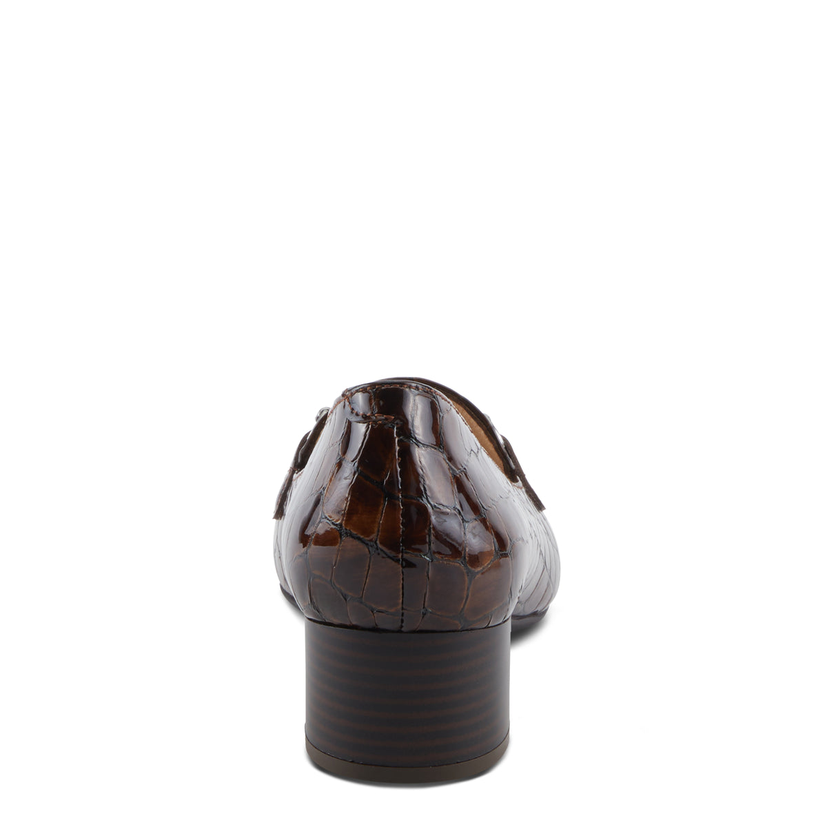 Spring Step SPRING STEP ENDA SHOES shoe in brown croco patent with comfortable everyday design