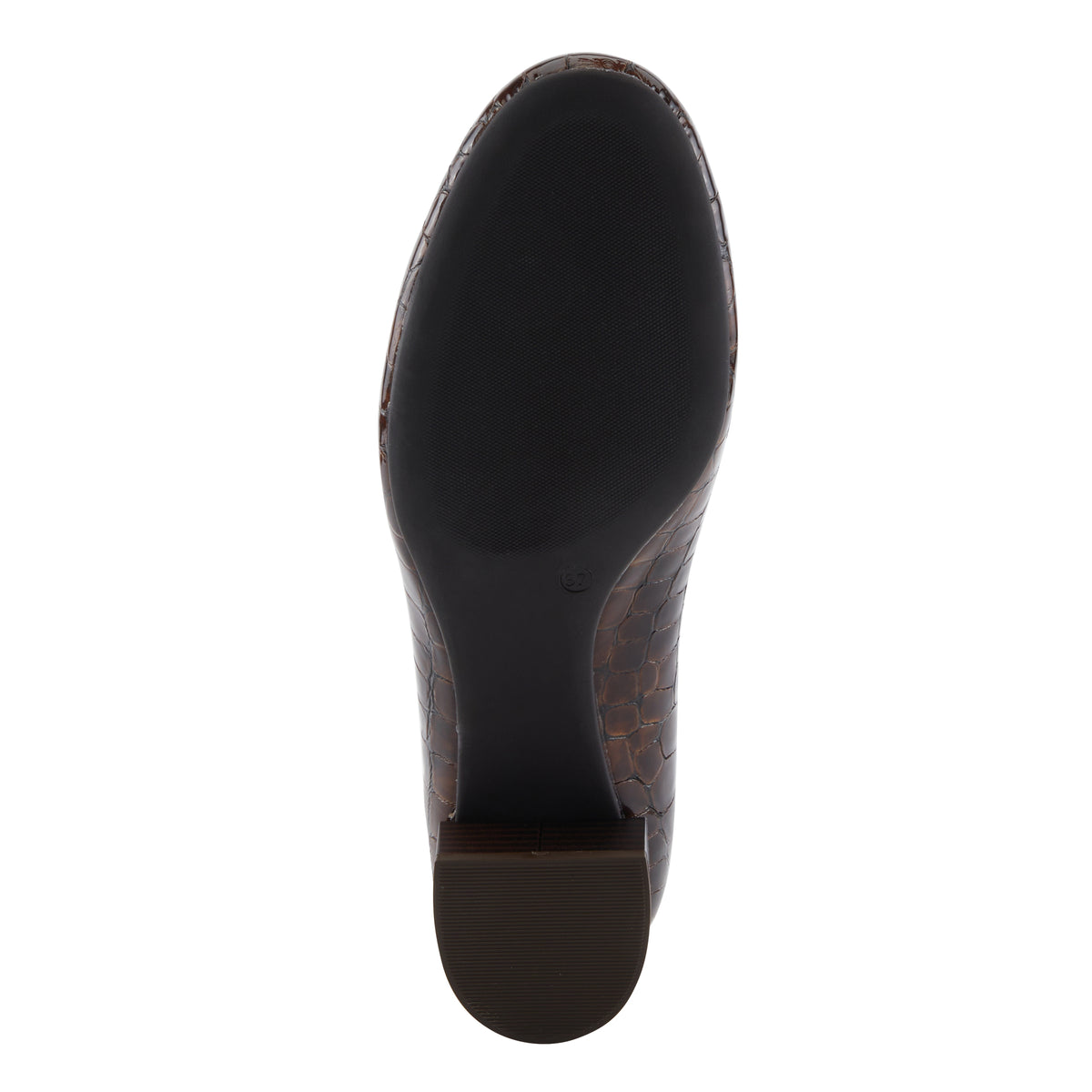 Spring Step SPRING STEP ENDA SHOES shoe in brown croco patent with comfortable everyday design
