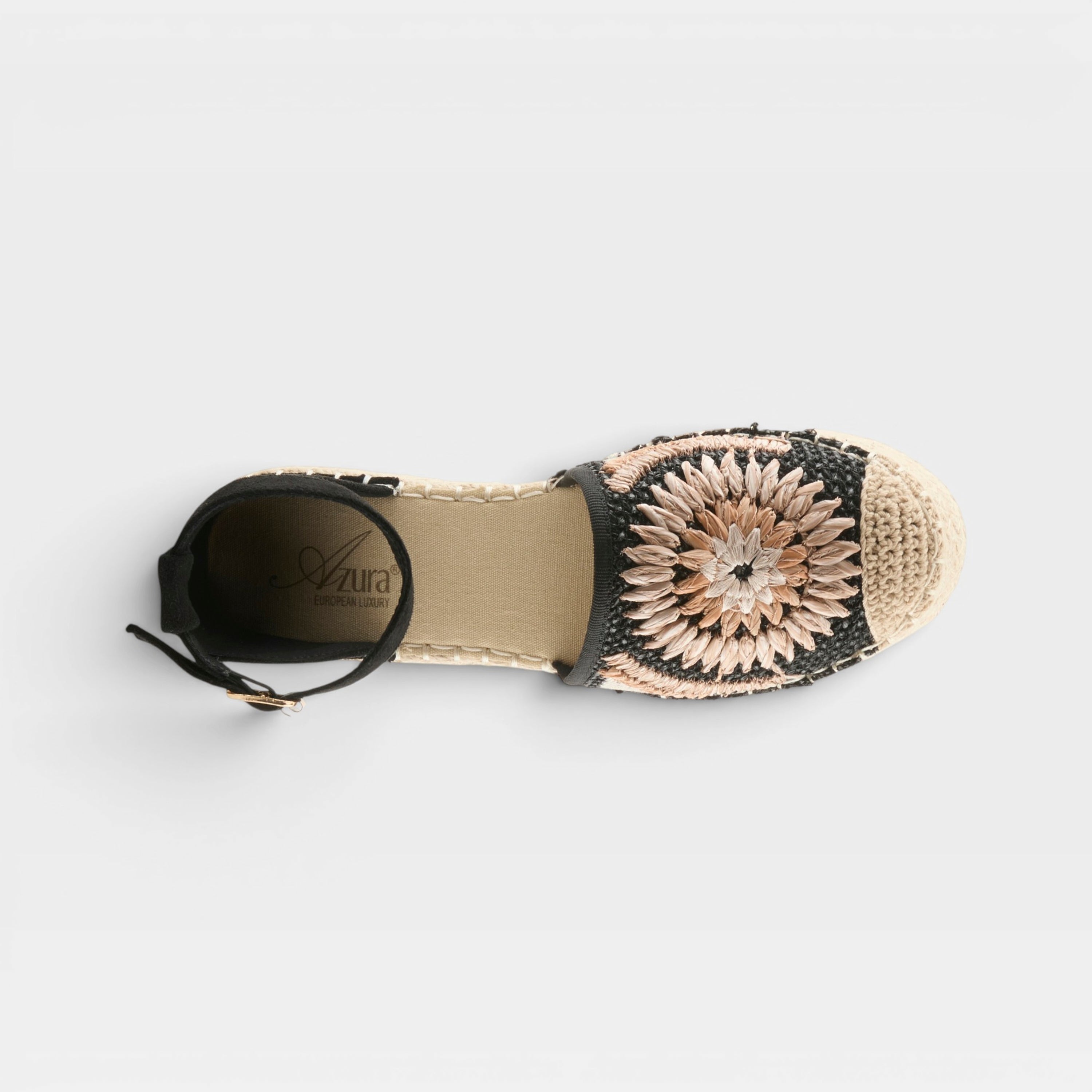 Azura Endlessluv Black Multi Espadrille
