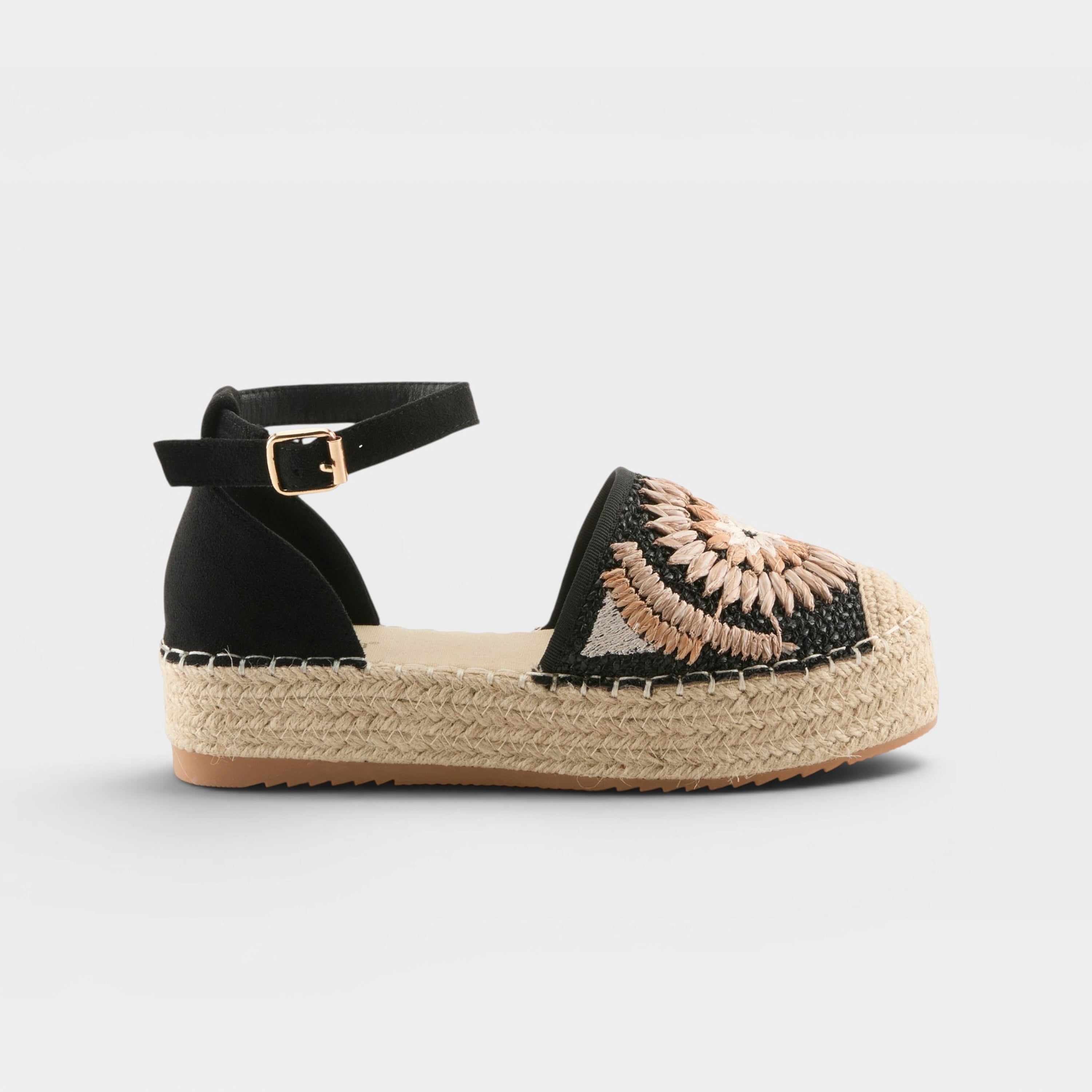 Azura Endlessluv Black Multi Espadrille