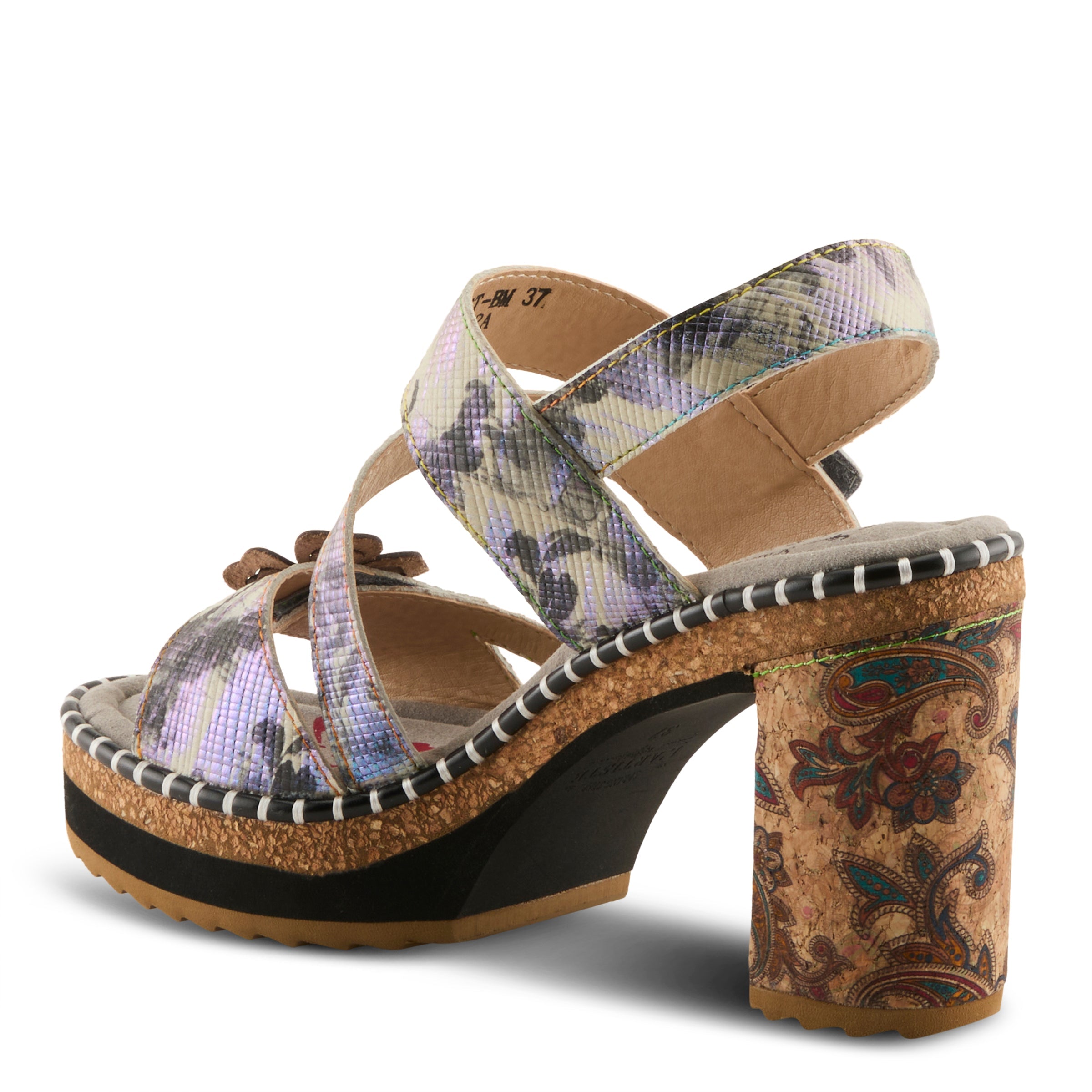 L'Artiste Escapartist Block Heel Sandals - Spring Step Shoes