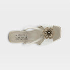 L'Artiste Europa sandals in Off White Multi, top view