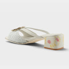 L'Artiste Europa sandals in Off White Multi, alternate angle view