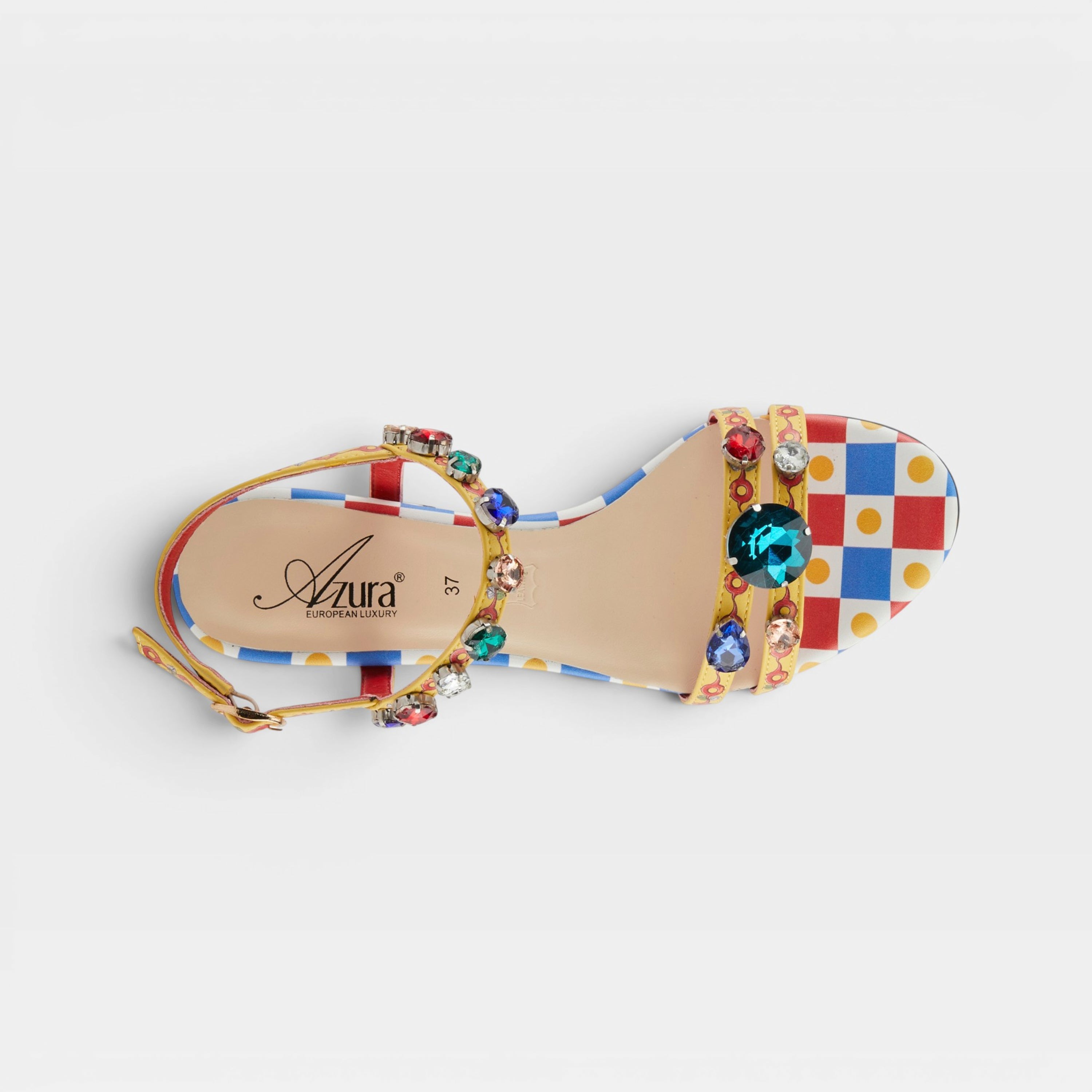 Azura Fabfash Yellow Multi Sandal