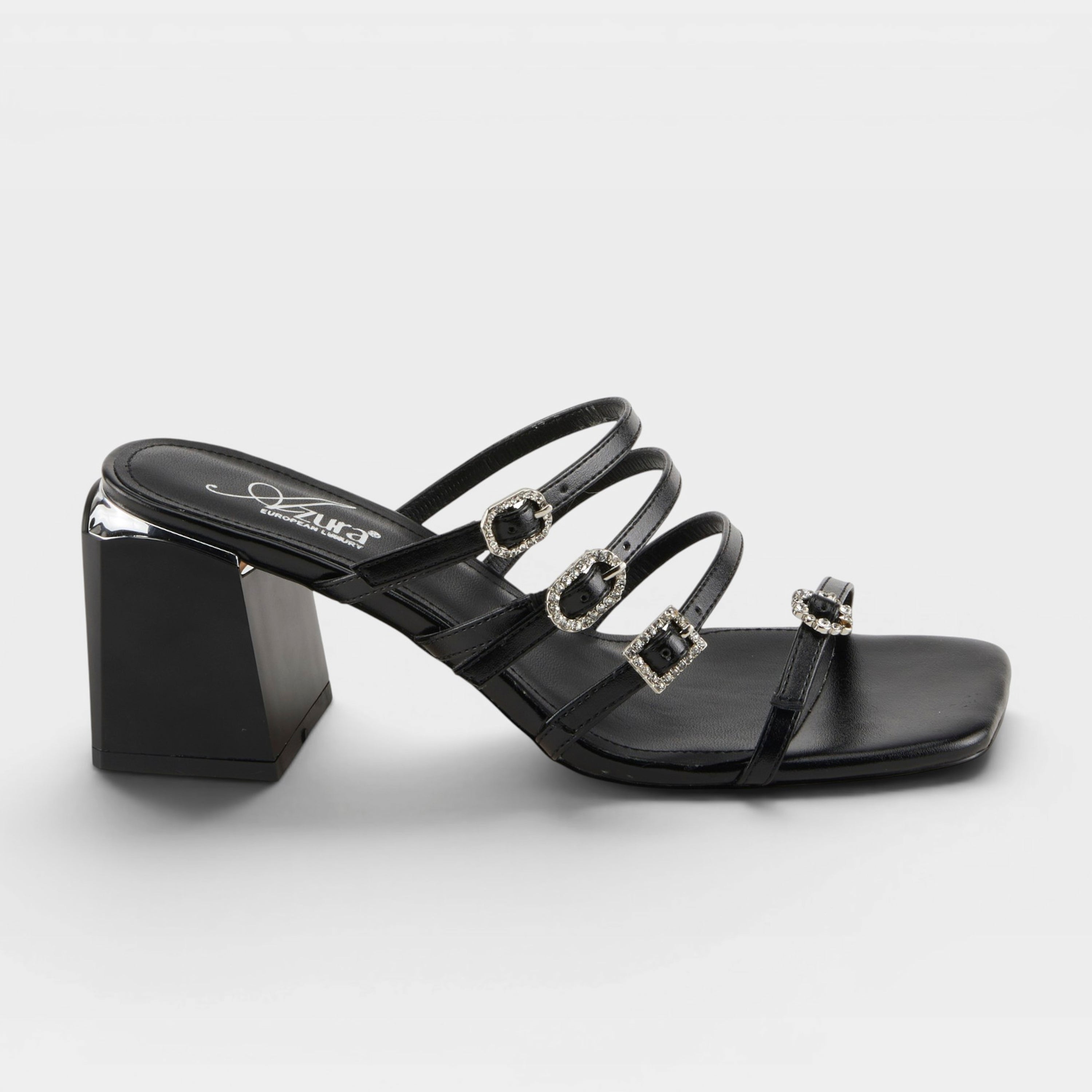 Azura Fancyful Black Sandal