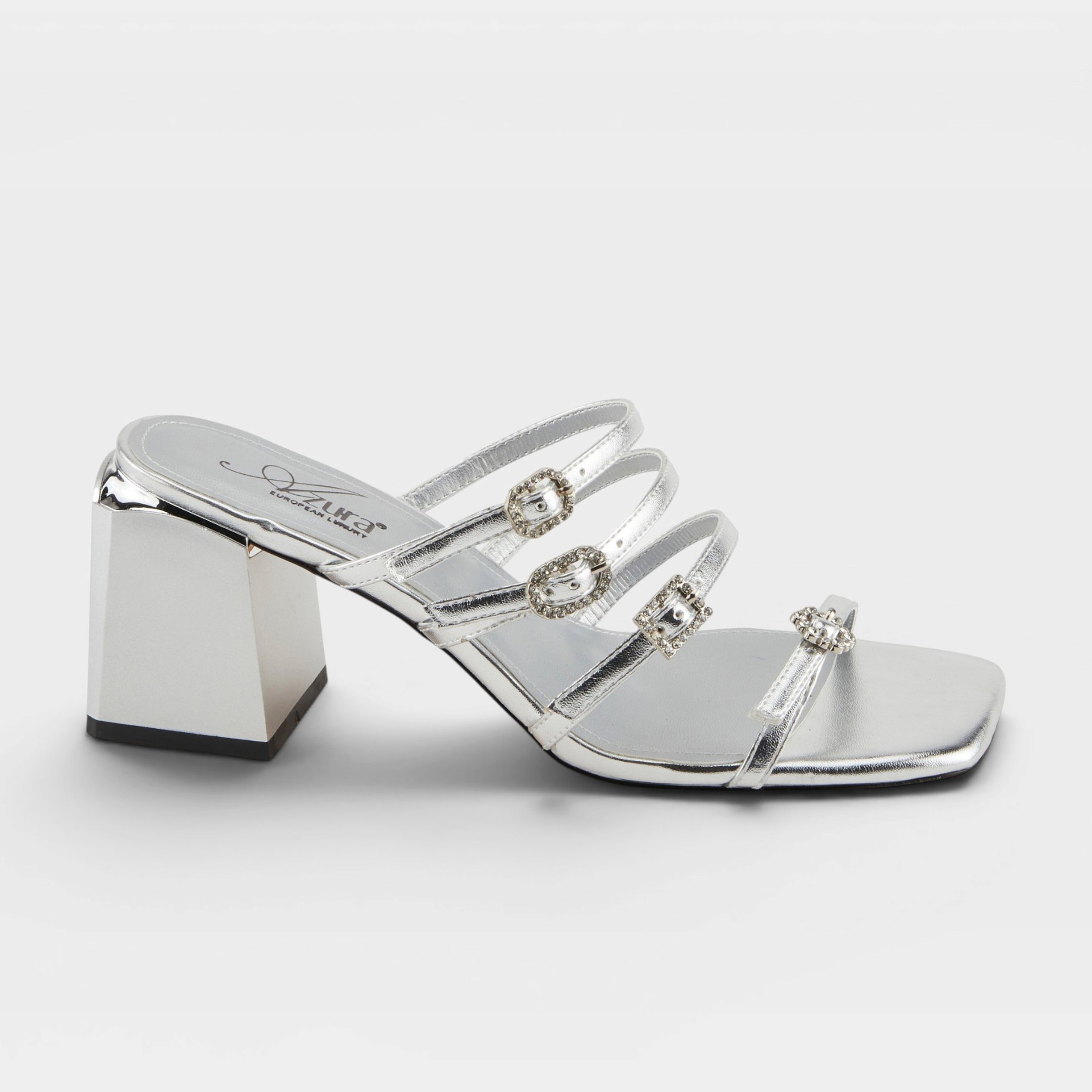 Azura Fancyful Silver Sandal