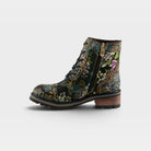 L'Artiste Fantastic booties in Blue Multi, side view