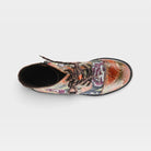 L'Artiste Fantastic booties in Brown Multi, top view