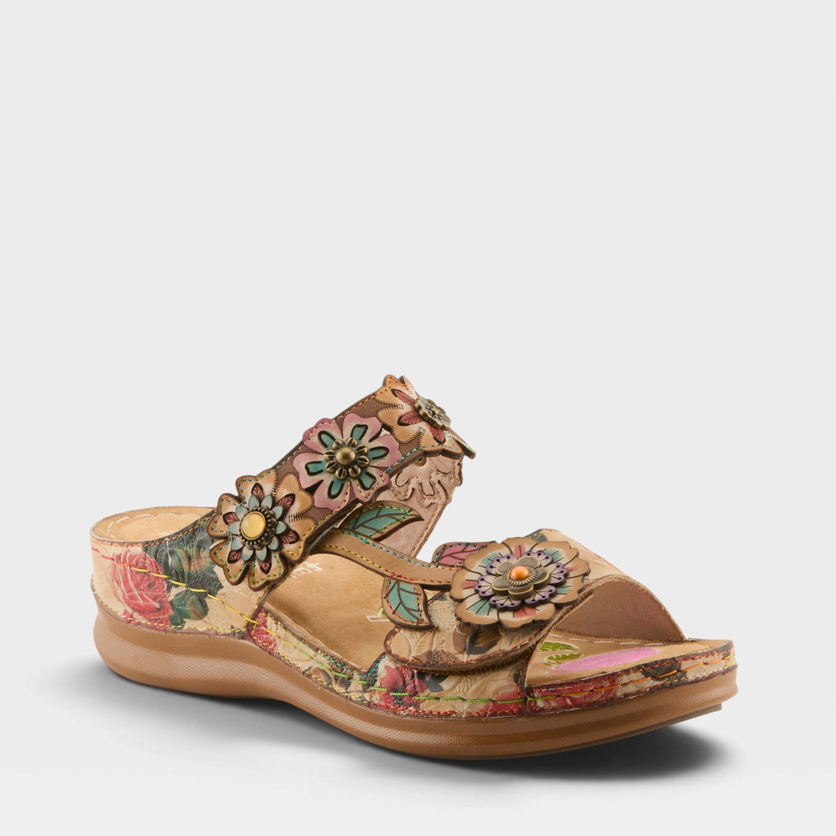 L'Artiste FEELSGREAT SANDALS in BGEM, front view