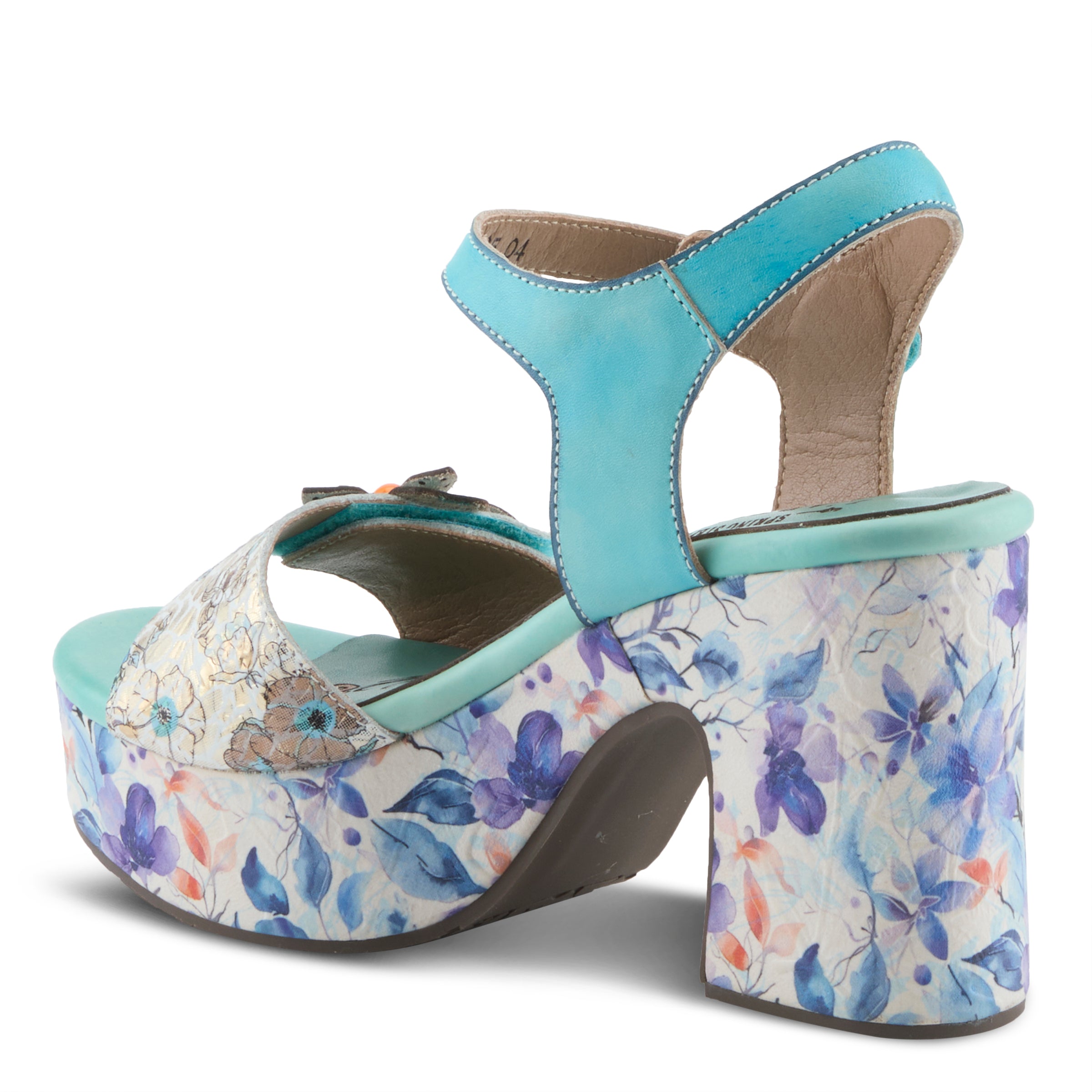 L'Artiste Felis Platform Block Heel Sandals - Spring Step Shoes